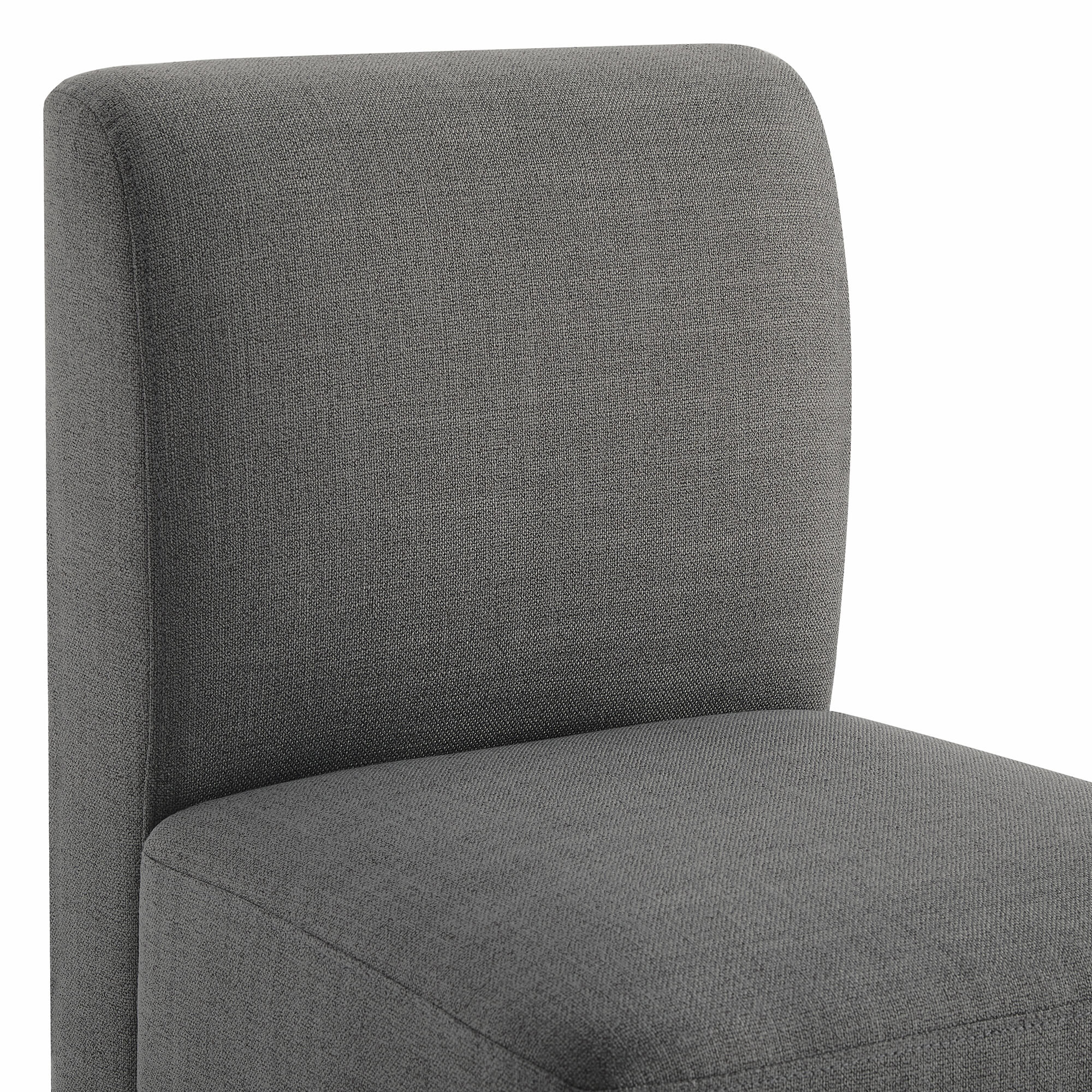 Aida Performance Fabric Rolling Dining Chair With Casters Base - Image 44