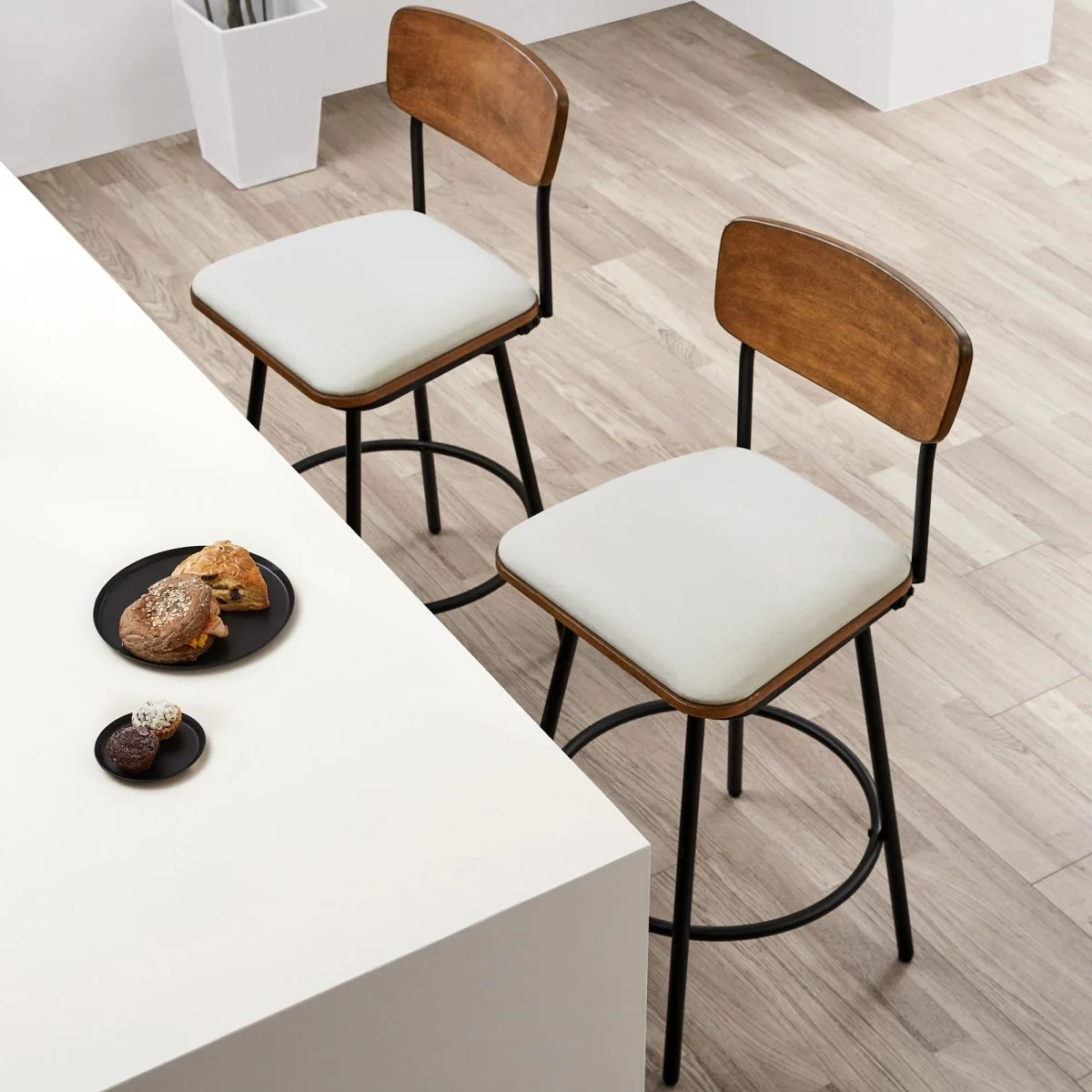 Aislinn Swivel Bar & Counter Stools - Image 4