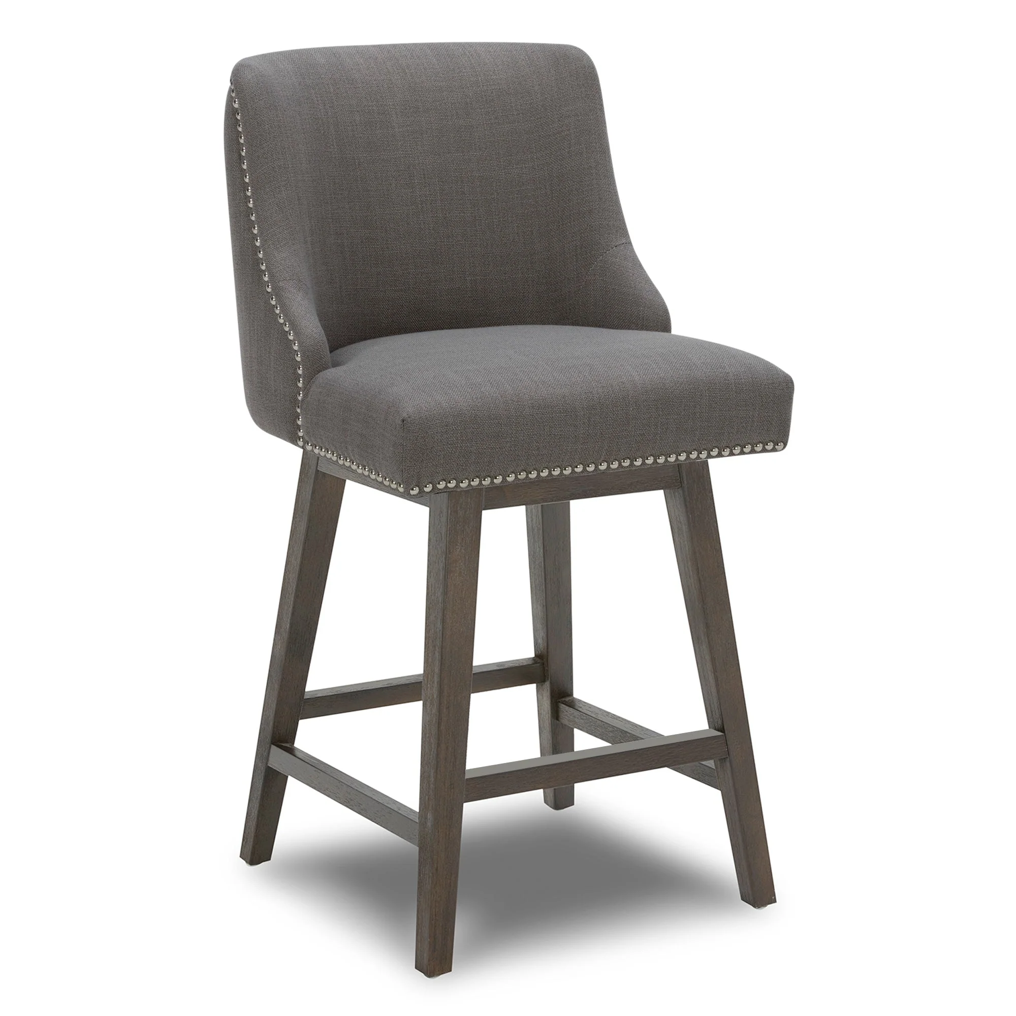 Asher Swivel Nailhead Trim Bar & Counter Stools - Image 16