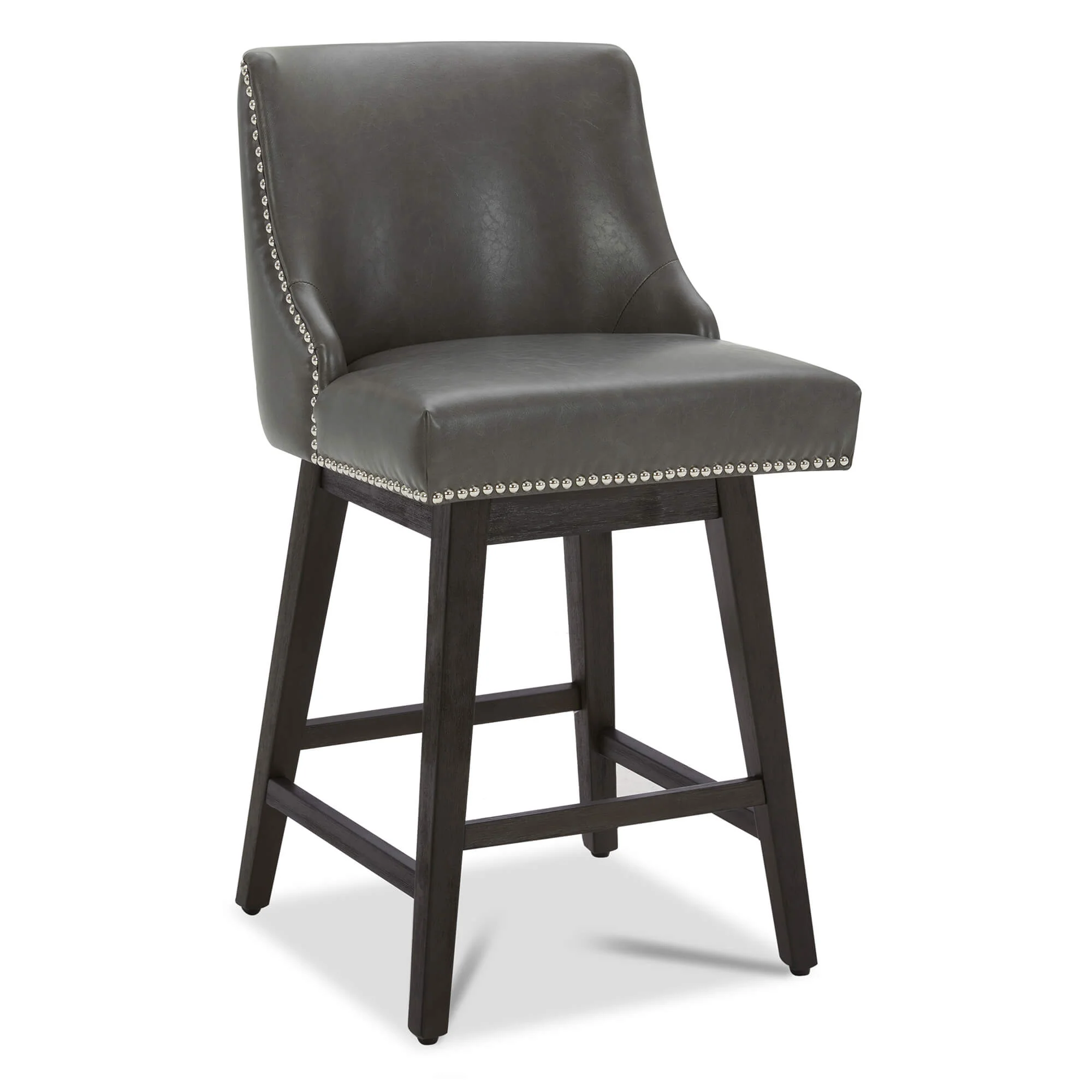 Asher Swivel Nailhead Trim Bar & Counter Stools - Image 69