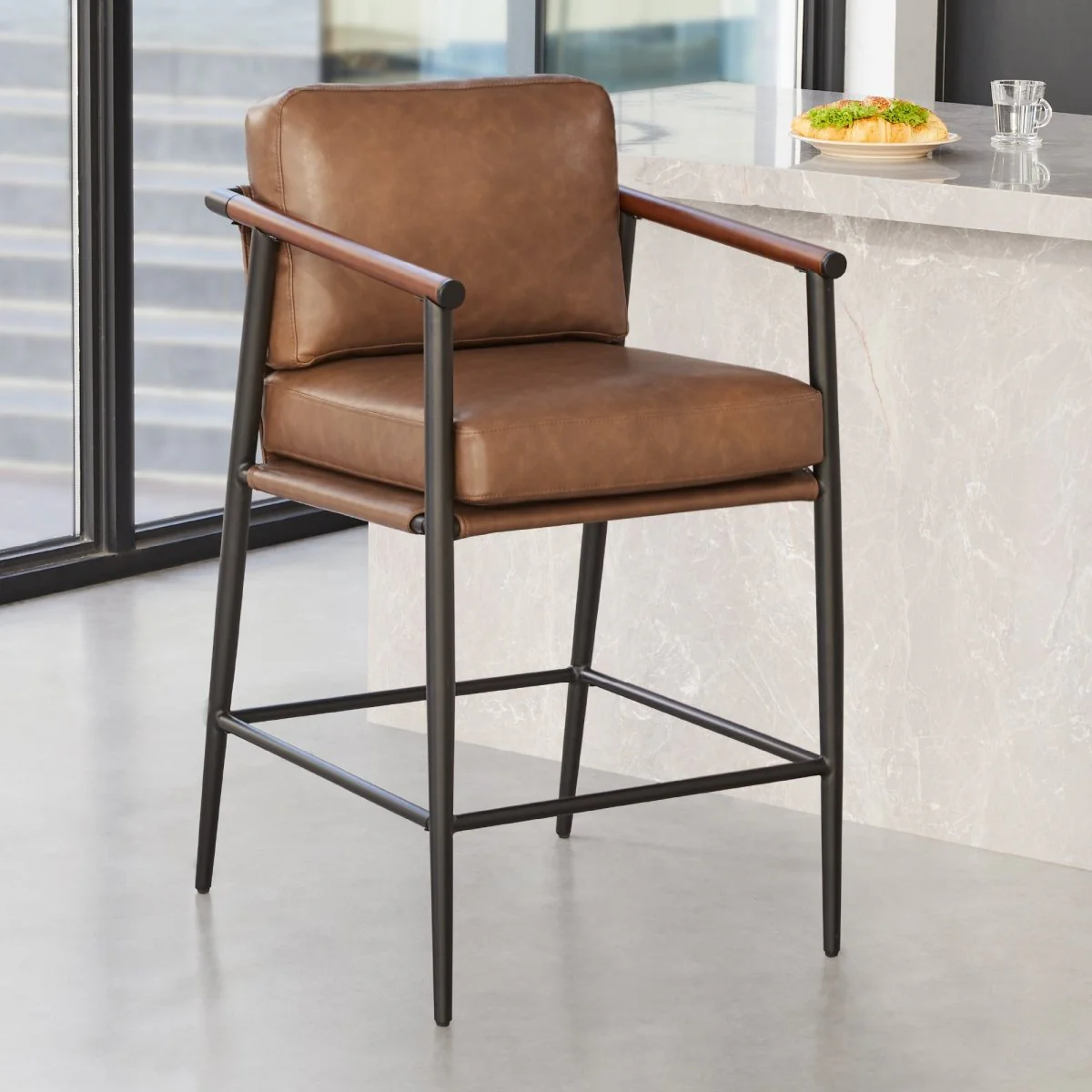Charlotte Modern Counter Stool - Image 3