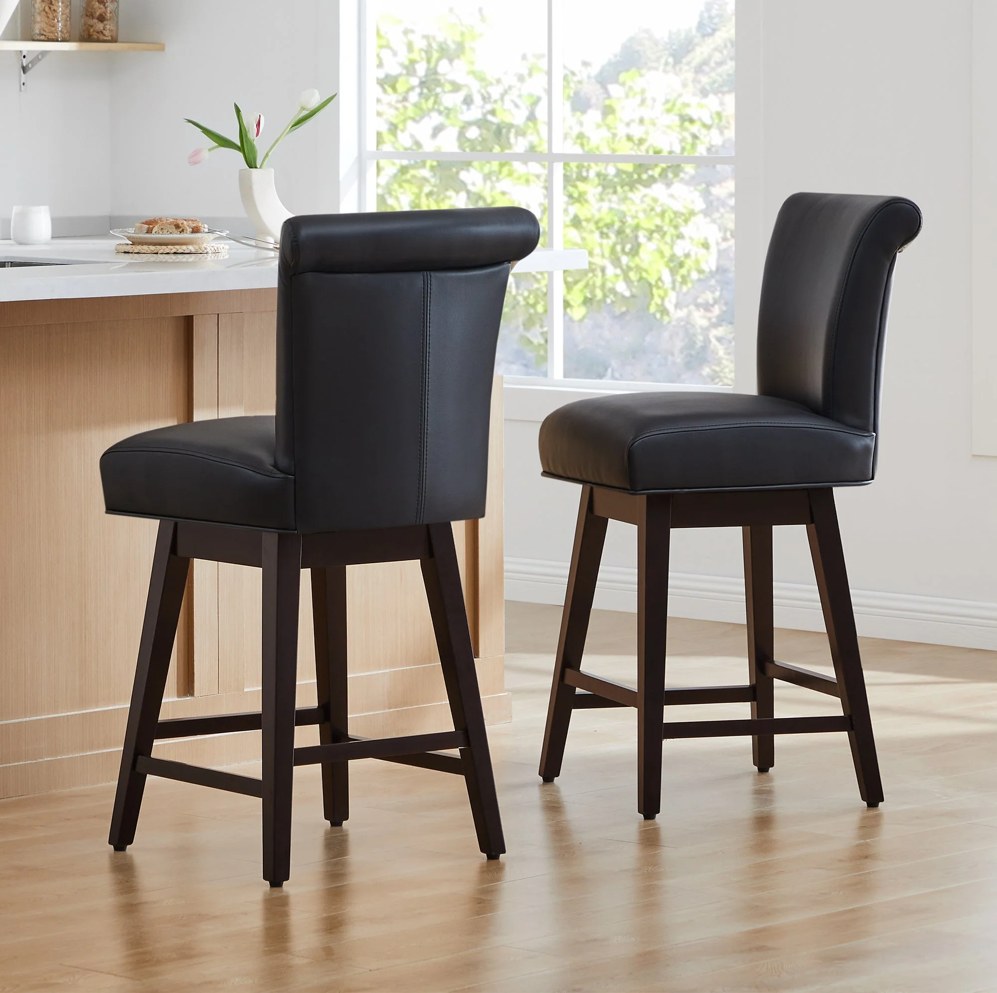 Alina Modern Swivel Bar & Counter Stool - Image 28