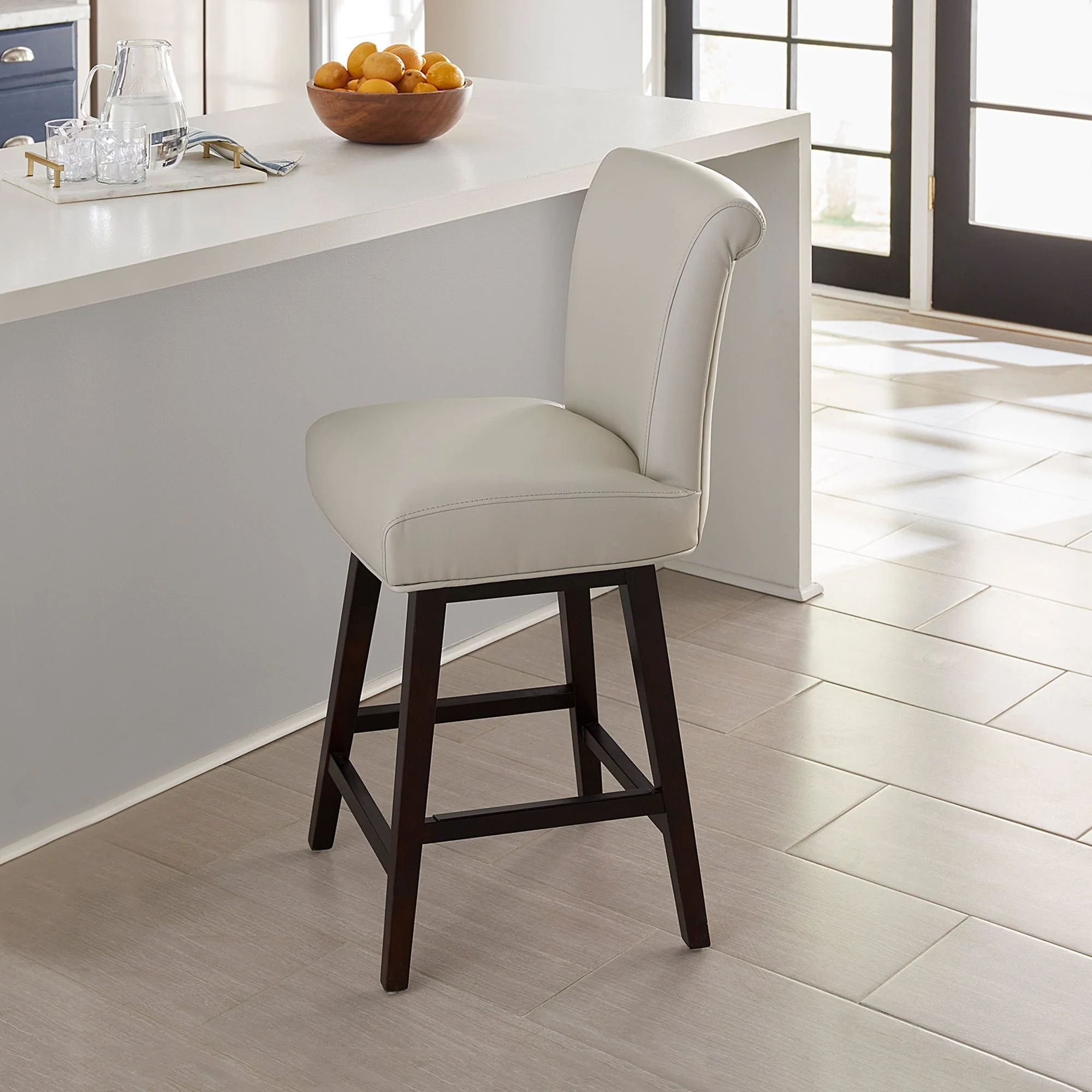 Alina Modern Swivel Bar & Counter Stool - Image 7