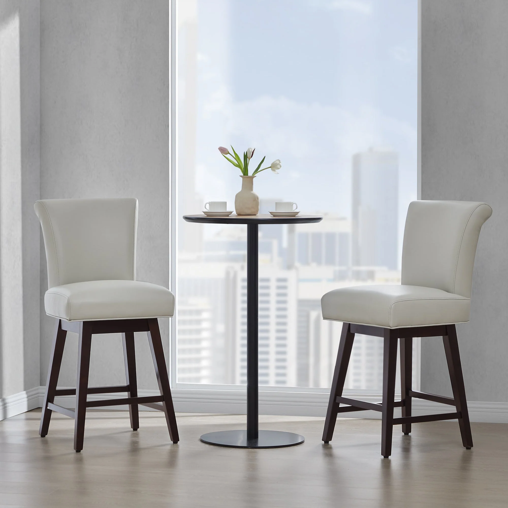 Alina Modern Swivel Bar & Counter Stool - Image 94