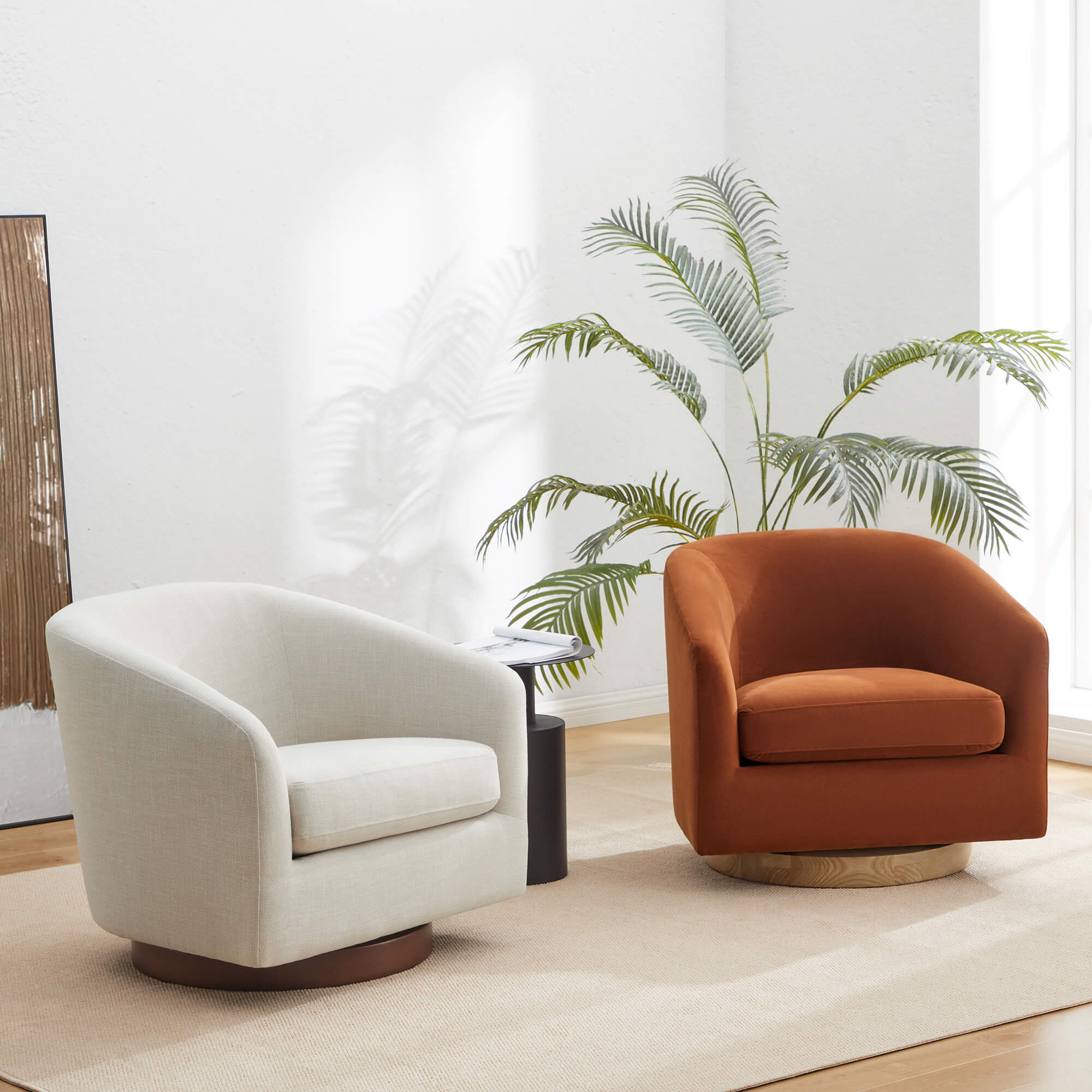 Wren Modern Swivel Accent Chair - Image 70