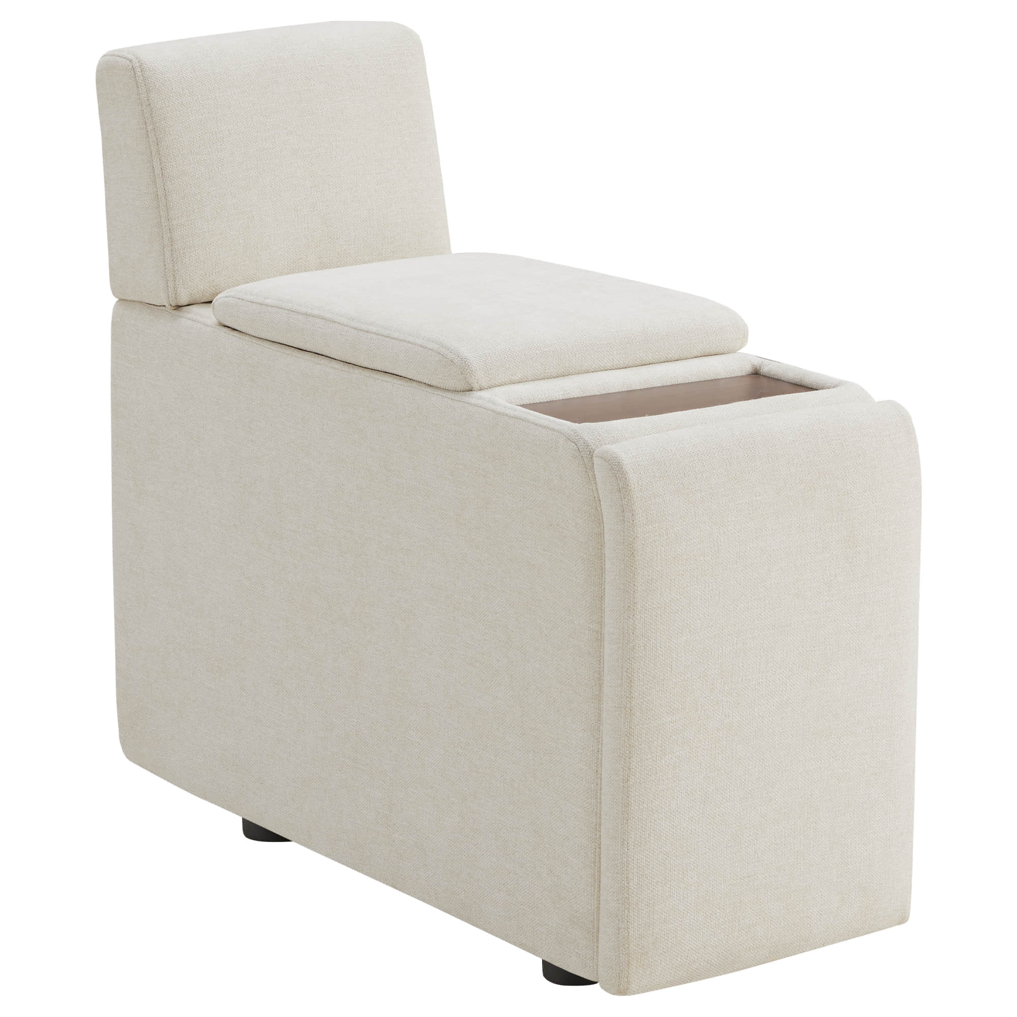 Delaney 5-Seat Modular Sofa Chaise with Storage Ottomans - Image 14