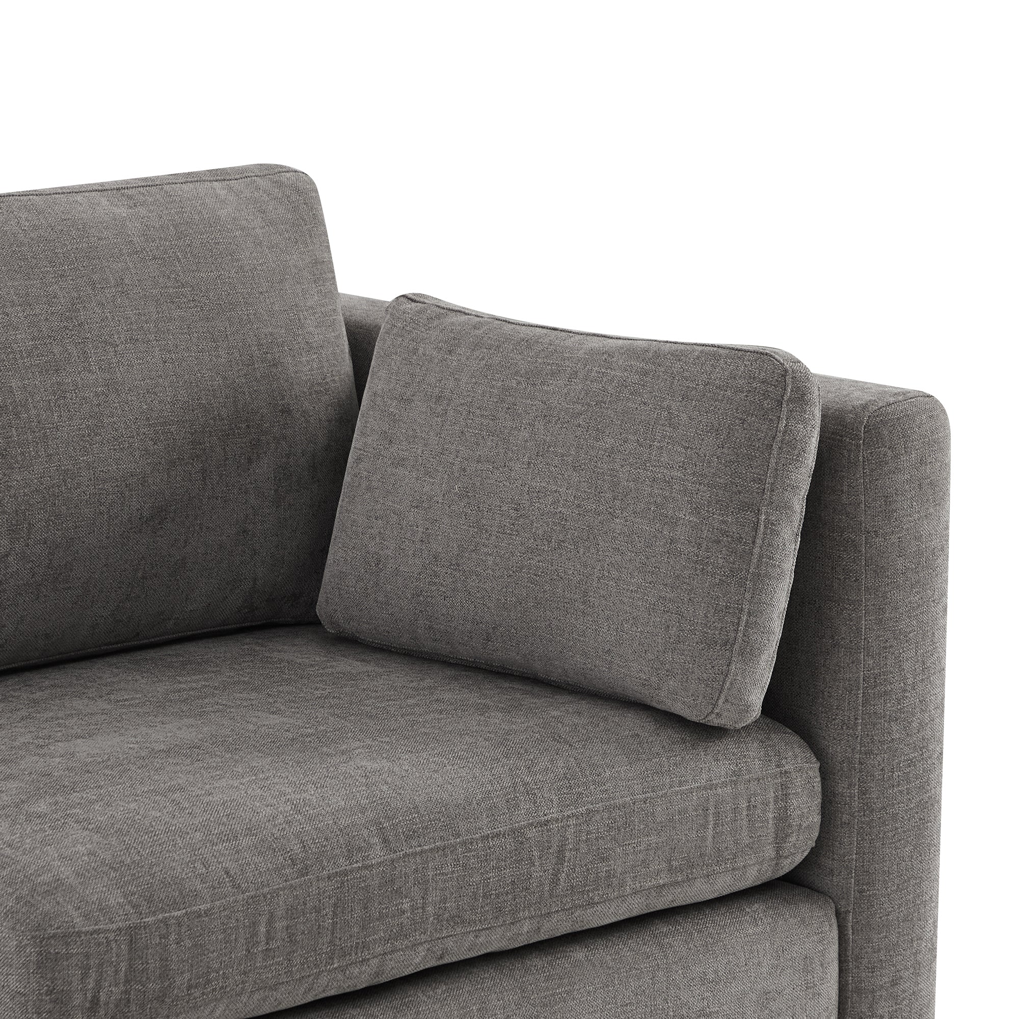 Delaney 5-Seat Modular Sofa Chaise with Storage Ottomans - Image 28