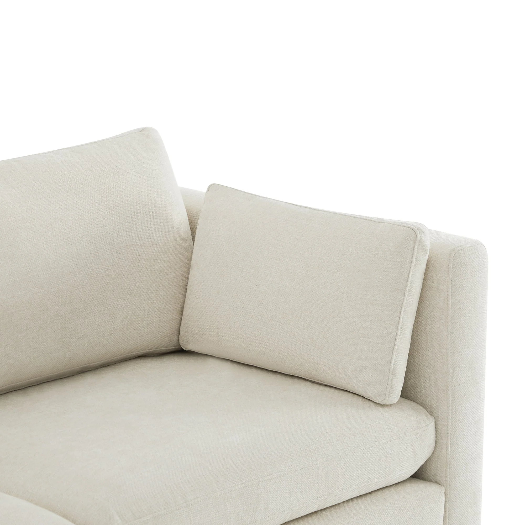 Delaney 5-Seat Modular Sofa Chaise with Storage Ottomans - Image 9