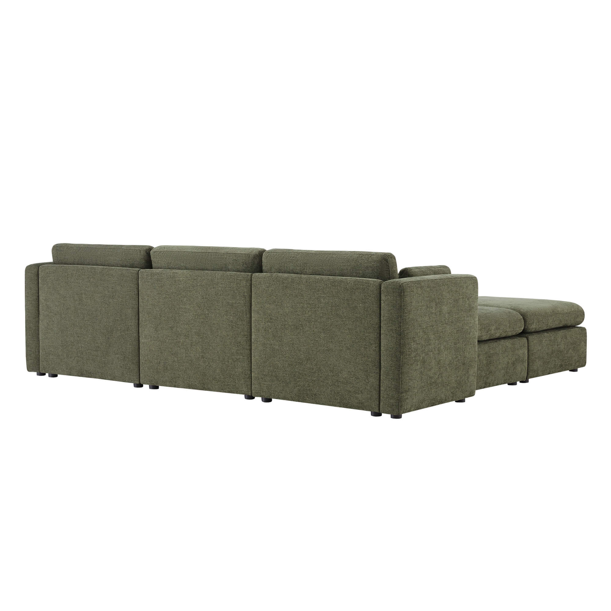 Delaney 5-Seat Modular Sofa Chaise with Storage Ottomans - Image 93