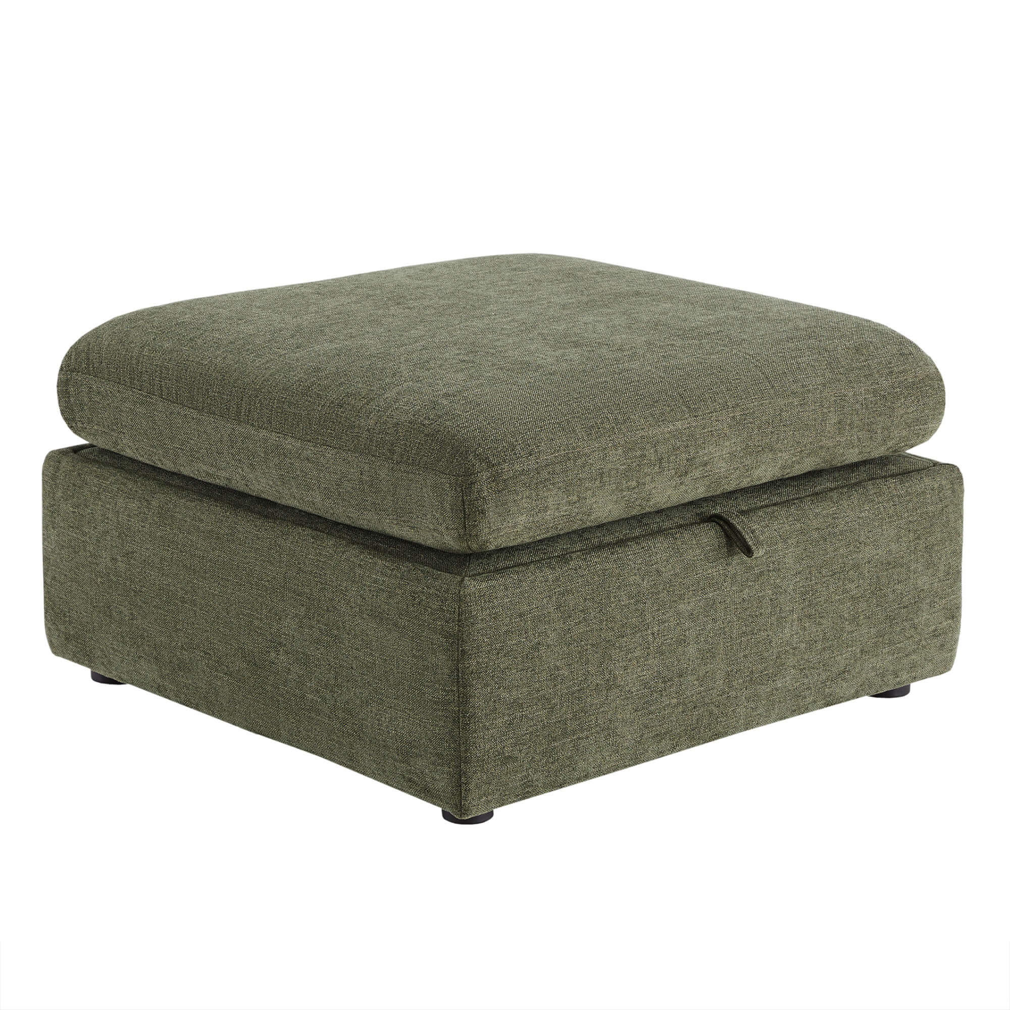 Delaney 6-Seat Modular Sofa Chaise with Storage Ottomans - Image 115