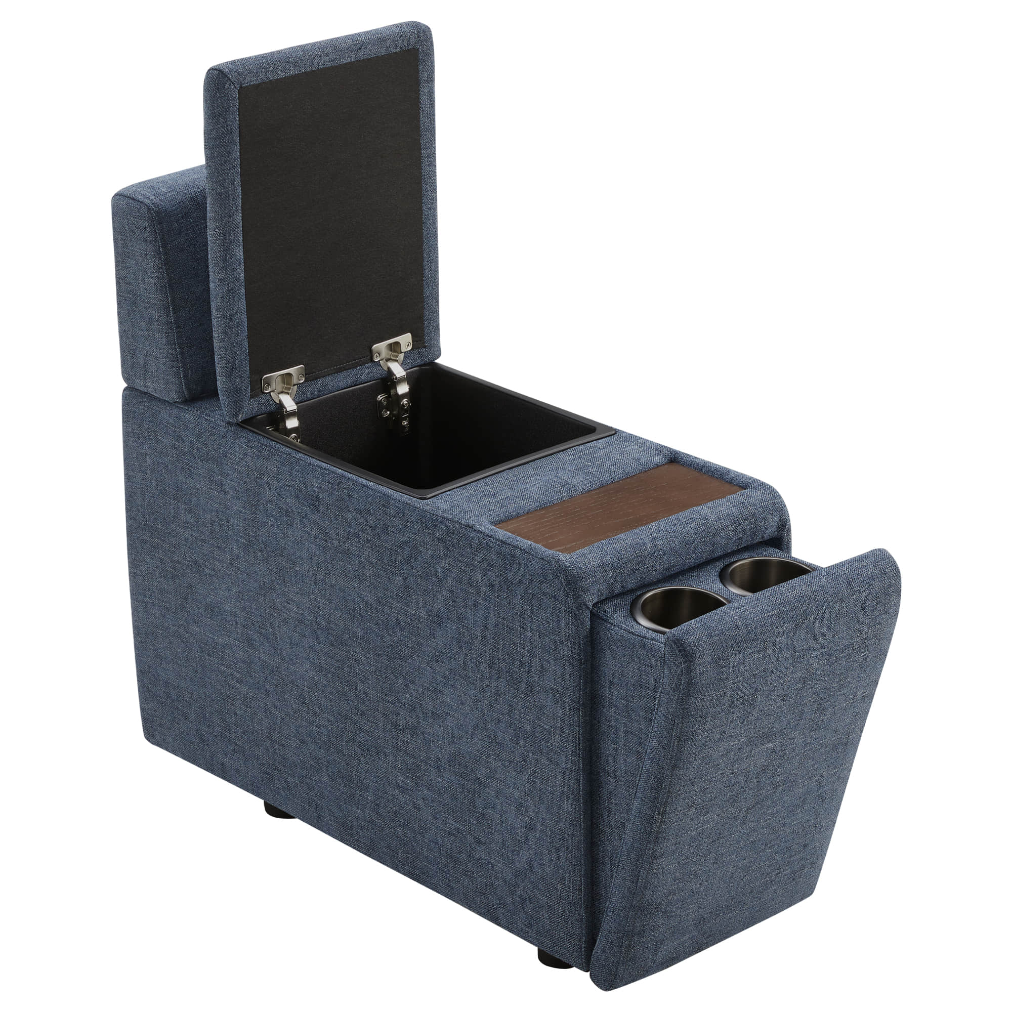 Delaney 6-Seat Modular Sofa Chaise with Storage Ottomans - Image 60