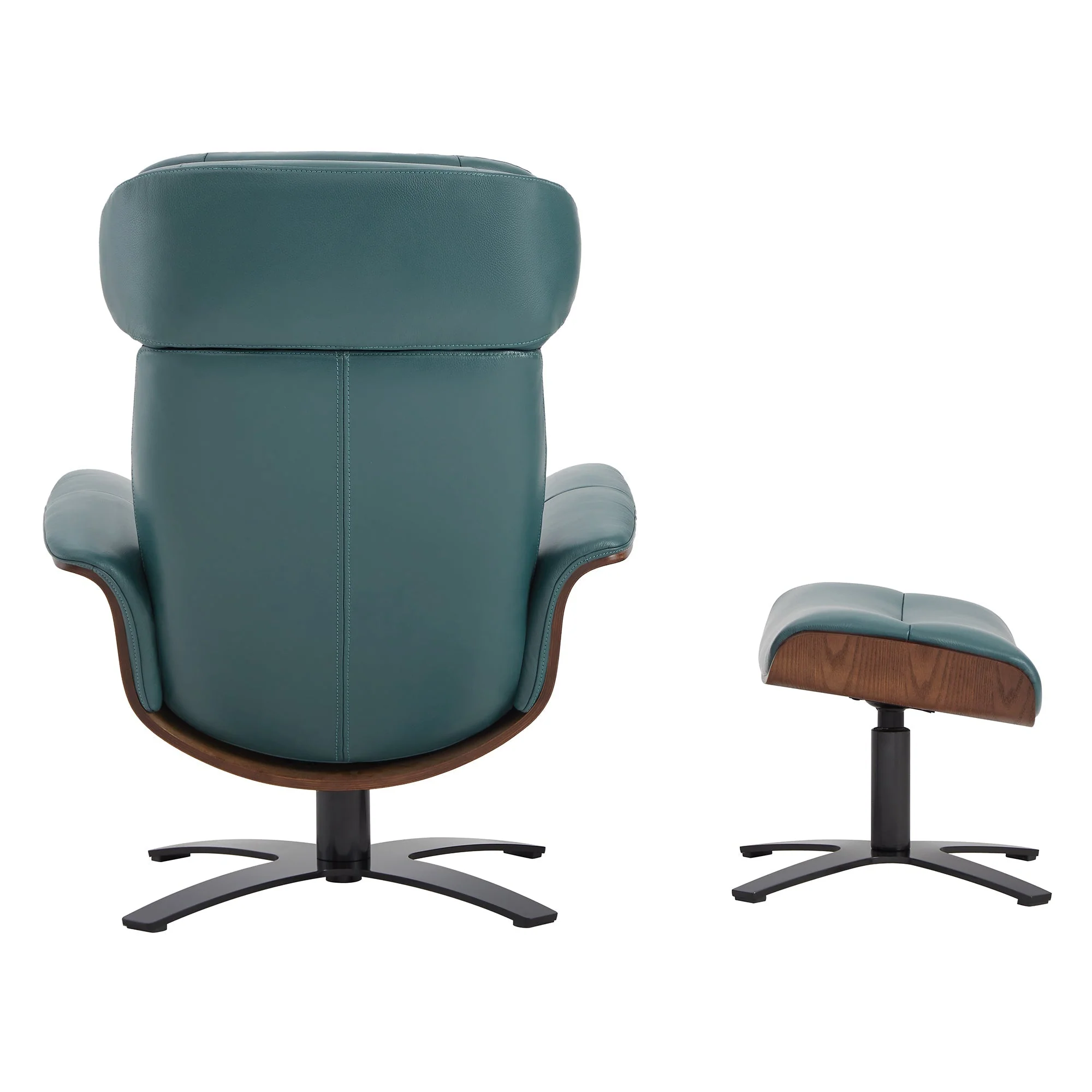 Elvin Leather Recliner & Ottoman - Image 17
