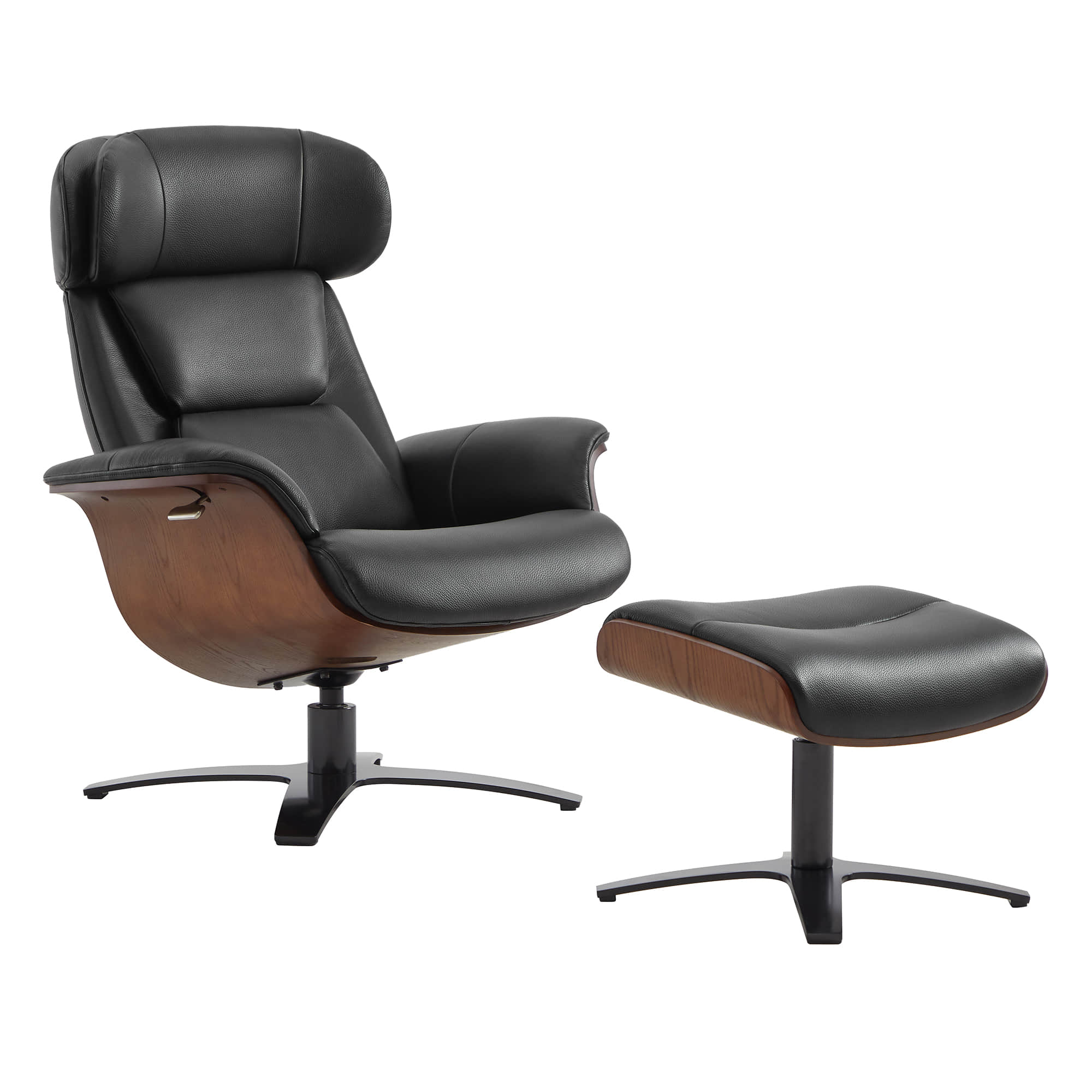 Elvin Leather Recliner & Ottoman - Image 25