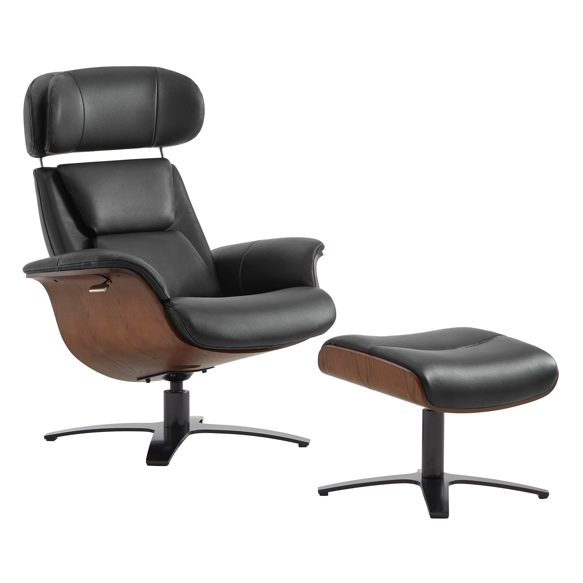 Elvin Leather Recliner & Ottoman - Image 26