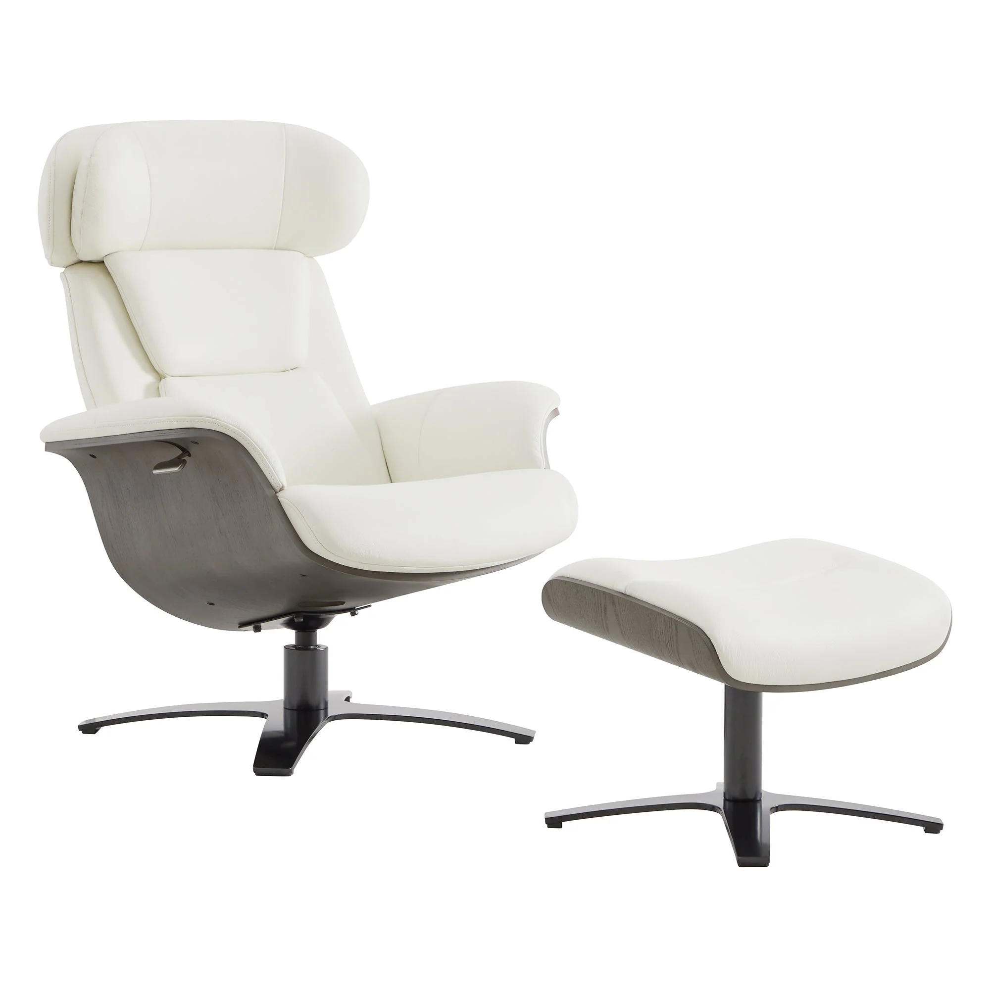 Elvin Leather Recliner & Ottoman - Image 35