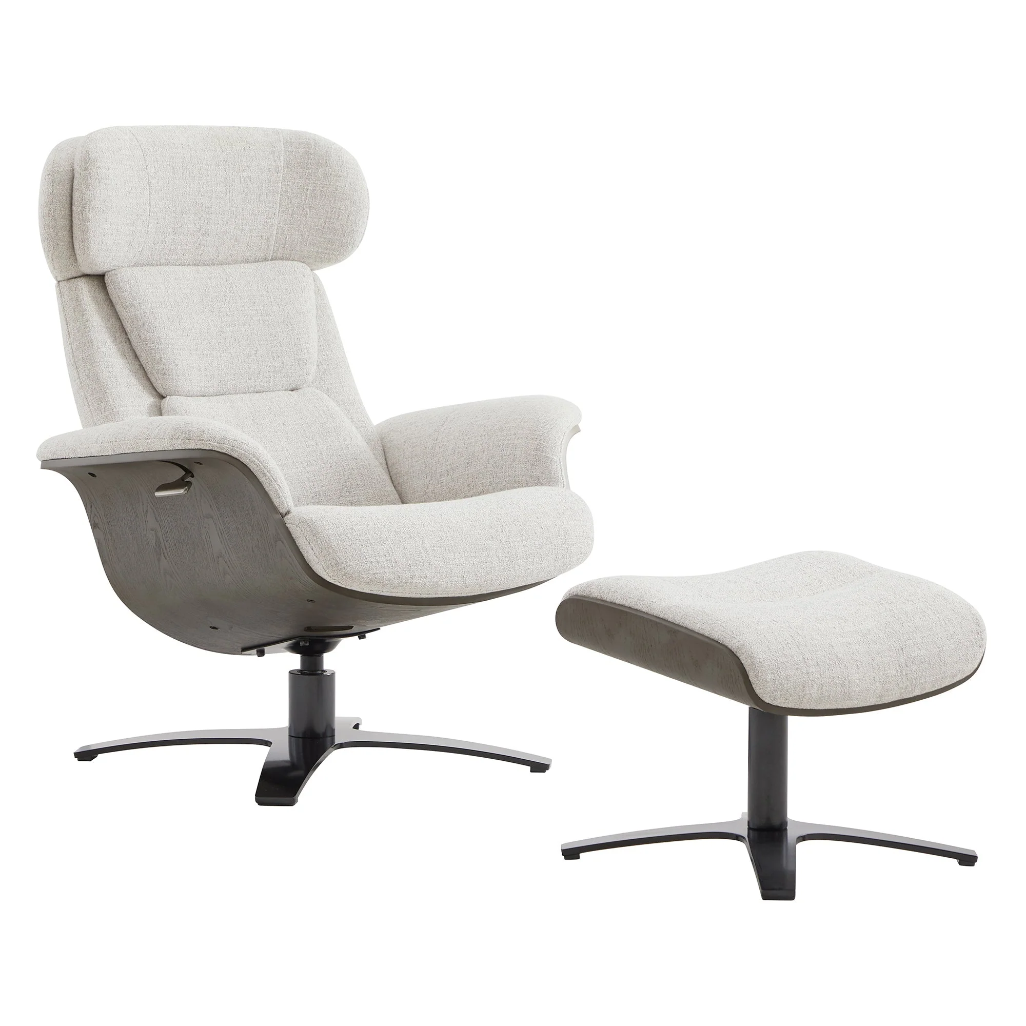 Elvin Leather Recliner & Ottoman - Image 43