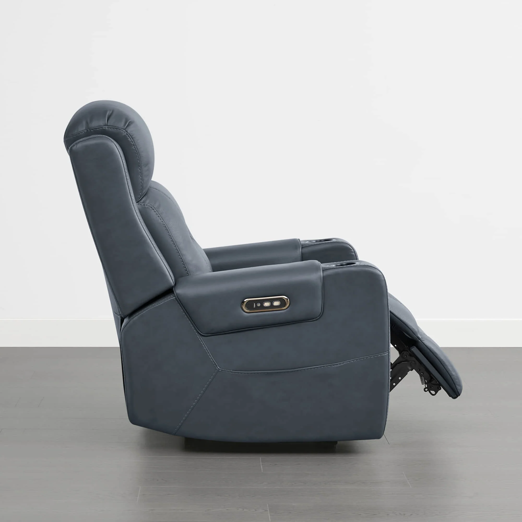 Garrison Genuine Leather Power Lay Flat Recliner with Power Headrest - Image 57