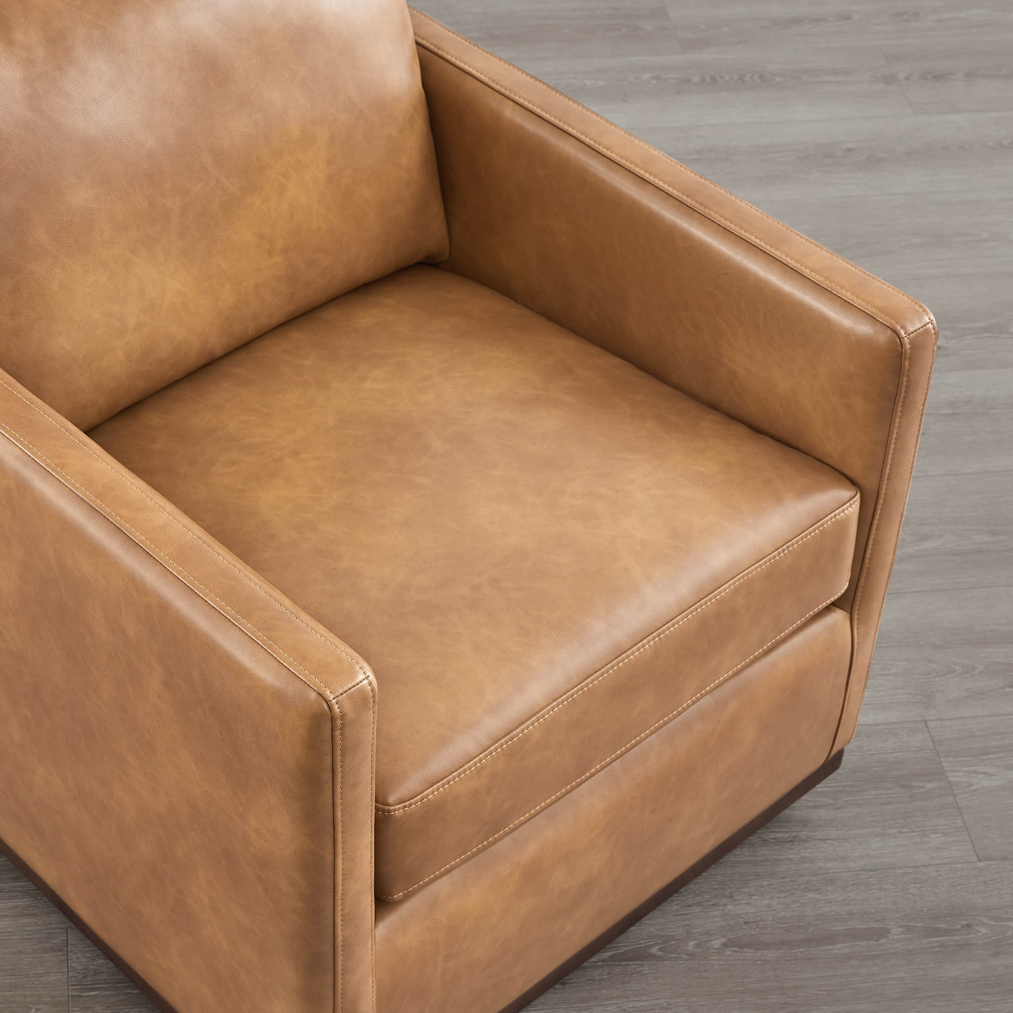 Henry Swivel Accent Chair with Wood Base - Image 90