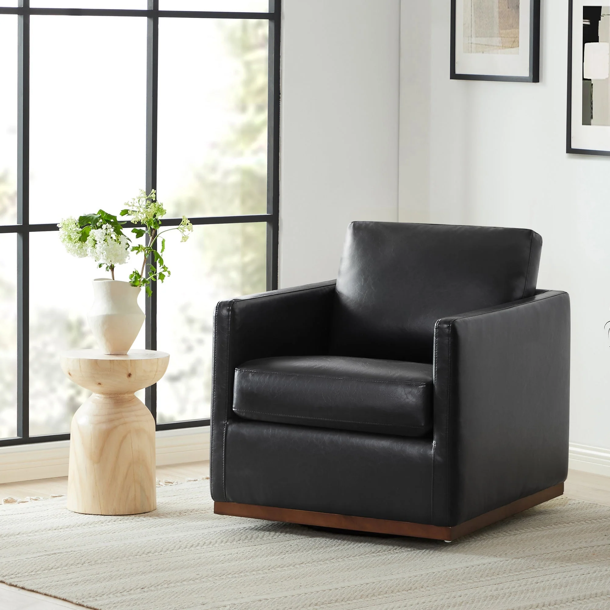 Henry Modern Swivel Accent Chair - Image 28