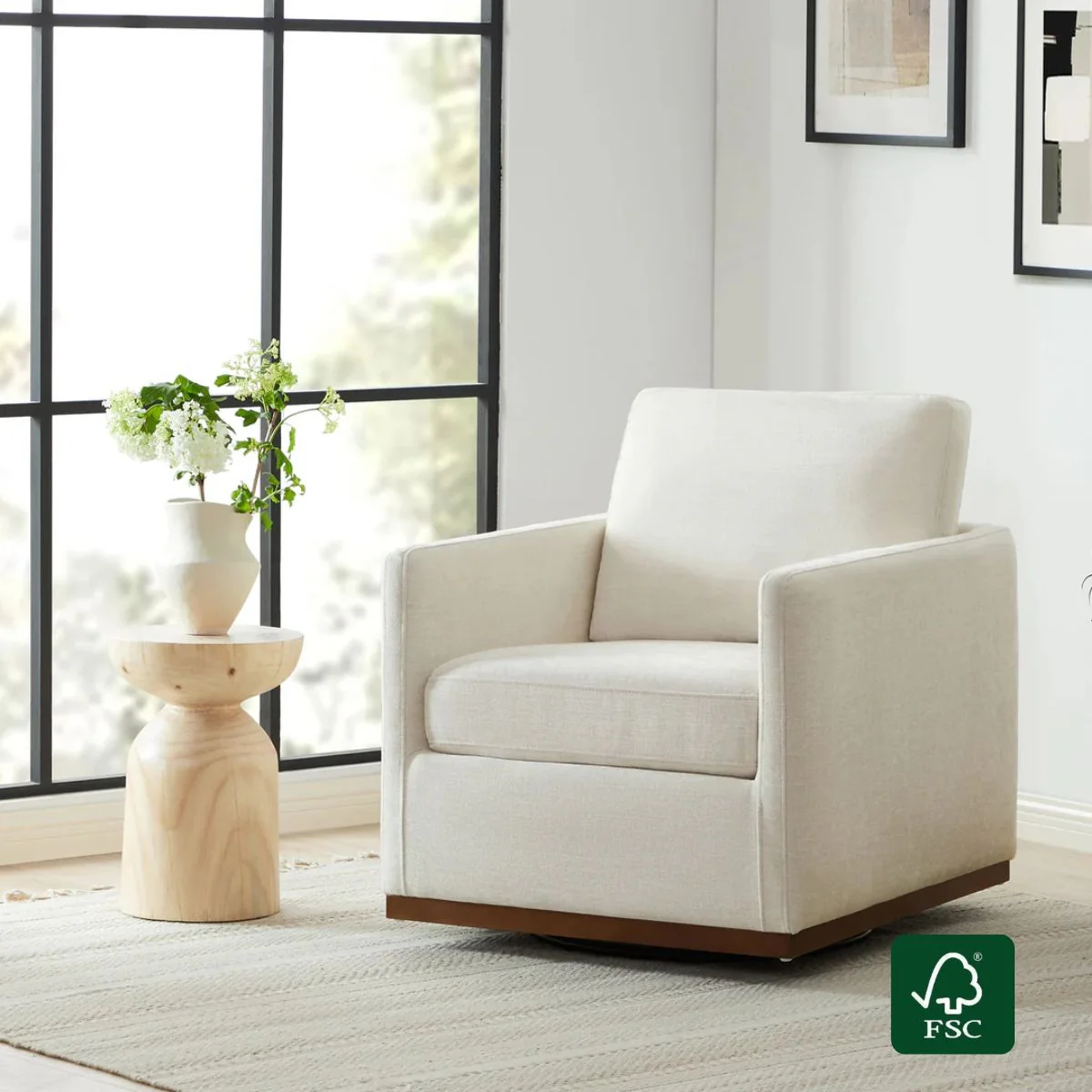 Henry Modern Swivel Accent Chair - Image 4