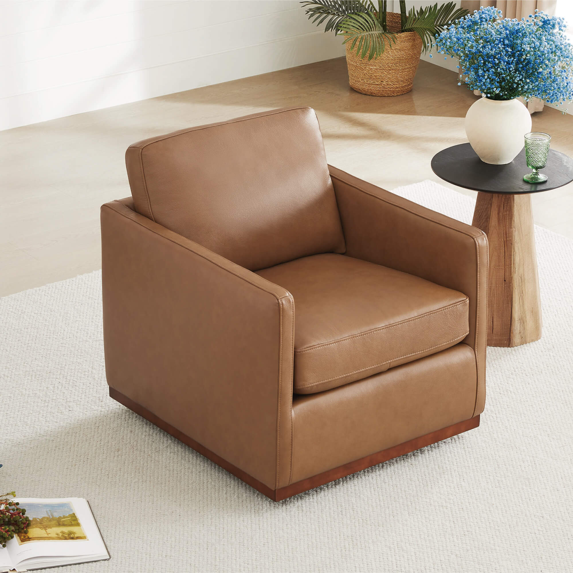 Henry Modern Swivel Accent Chair - Image 87
