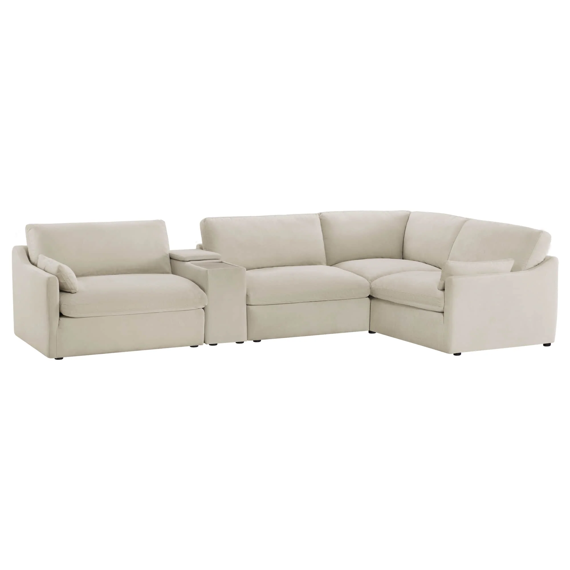 Kenna Modular 4 Seat Sofa-Chaise Sectional - Image 21