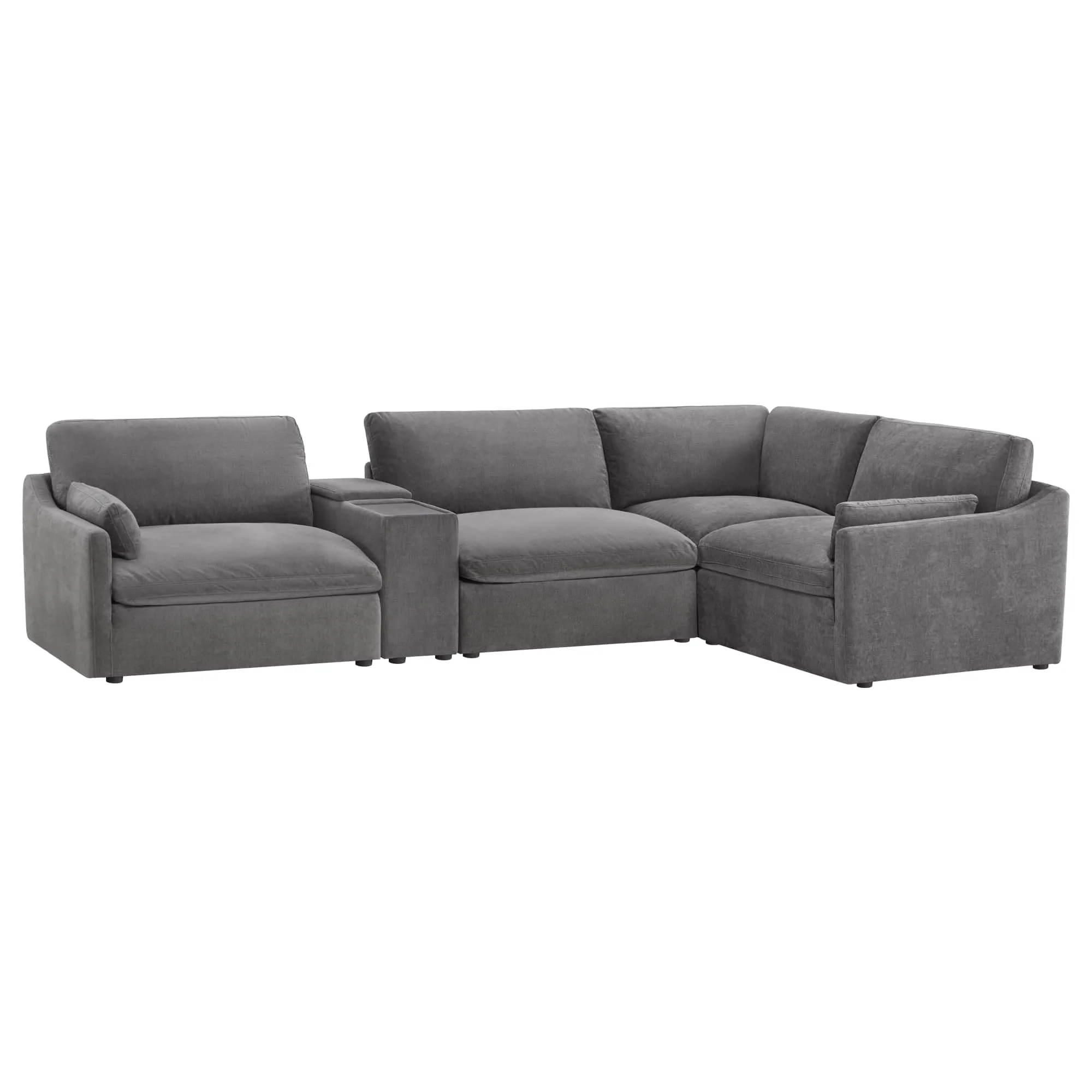 Kenna Modular 4 Seat Sofa-Chaise Sectional - Image 47