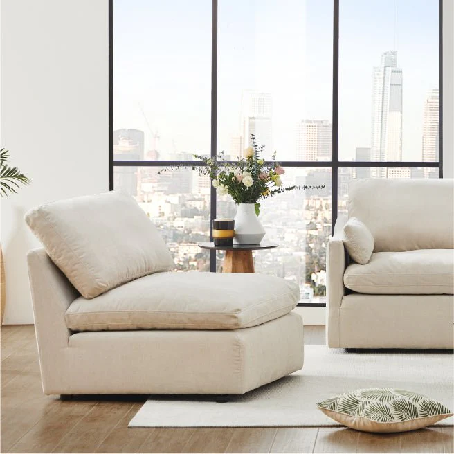 Kenna Ottoman / Armless Chair - Image 7
