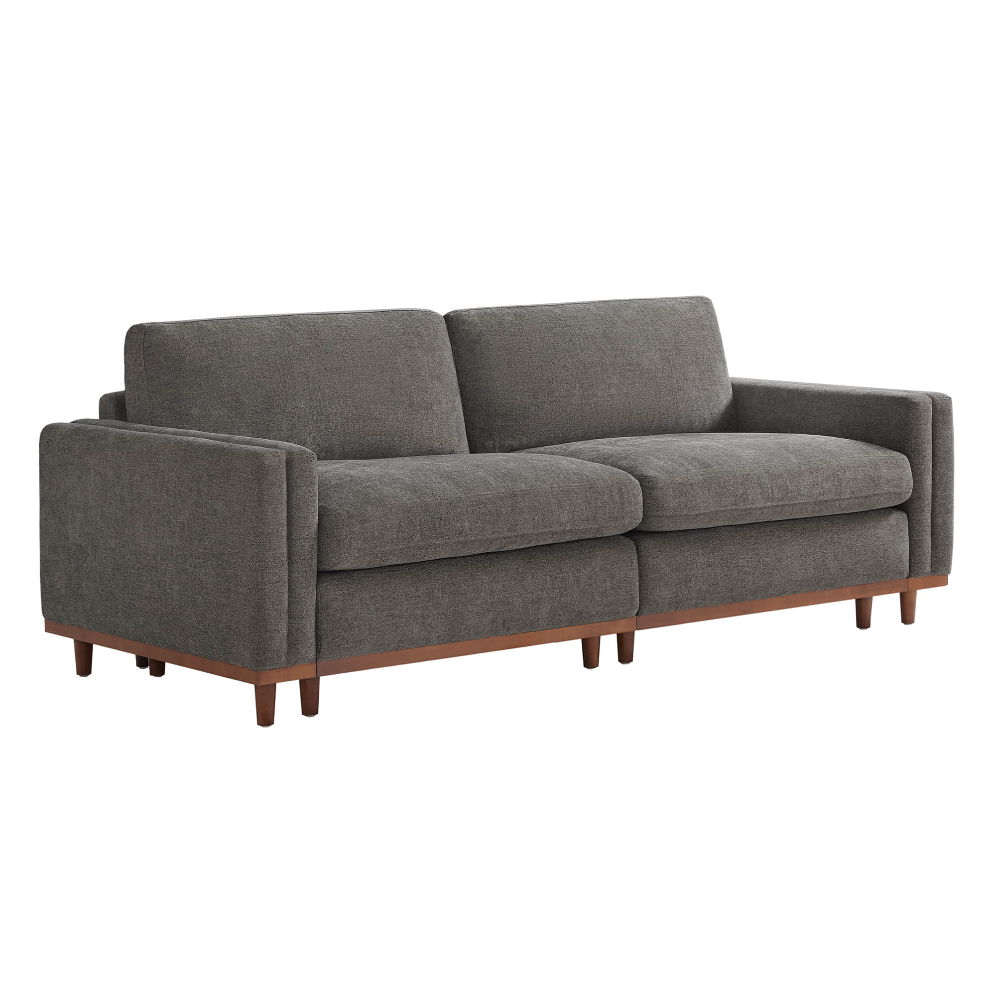 Liam 2-Piece Overstuffed Feather Wood Base Sectional Sofa - Image 13
