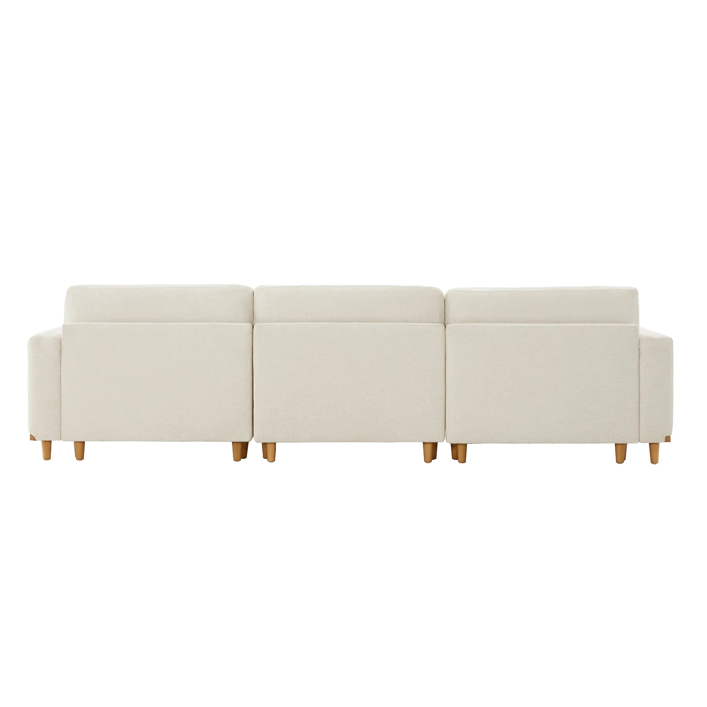 Liam 3-Piece Overstuffed Feather Wood Base Sectional Sofa - Image 14