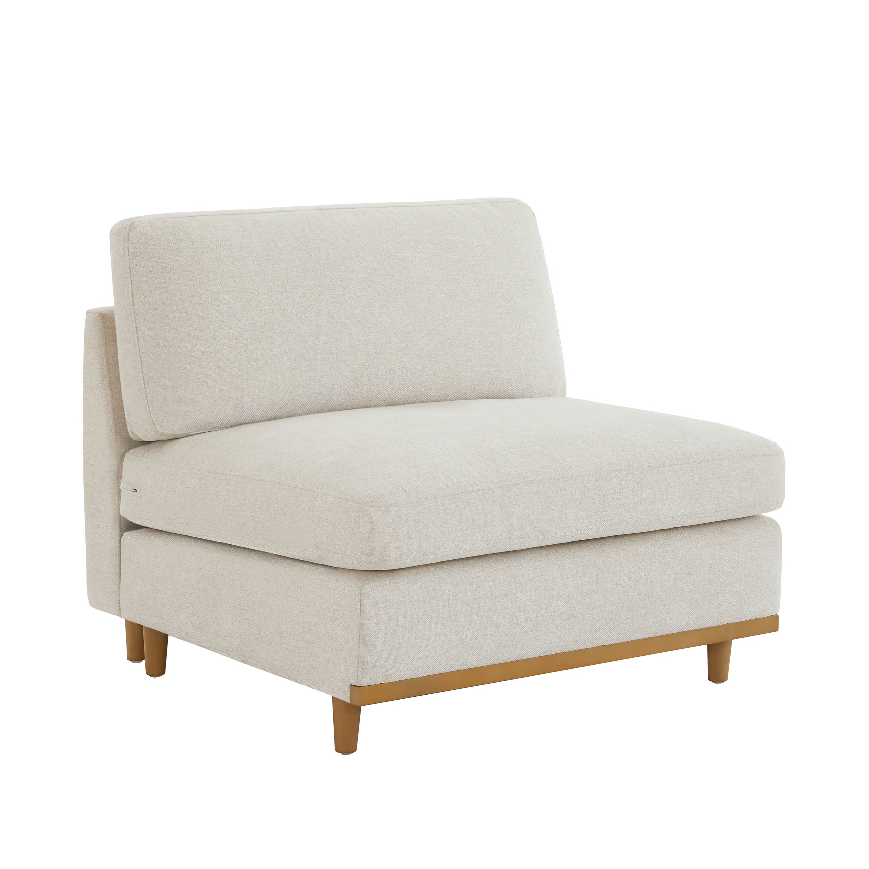 Liam 3-Piece Overstuffed Feather Wood Base Sectional Sofa - Image 17