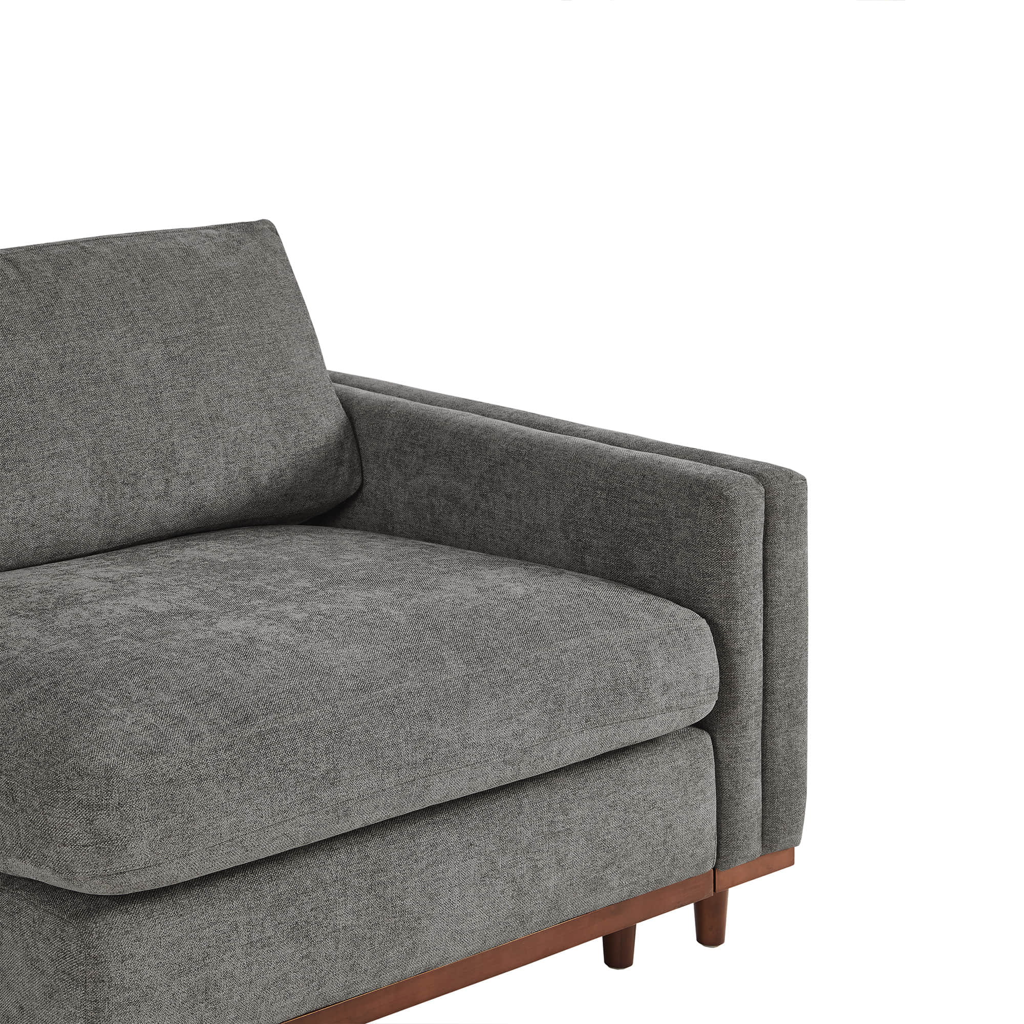 Liam 3-Piece Overstuffed Feather Wood Base Sectional Sofa - Image 48