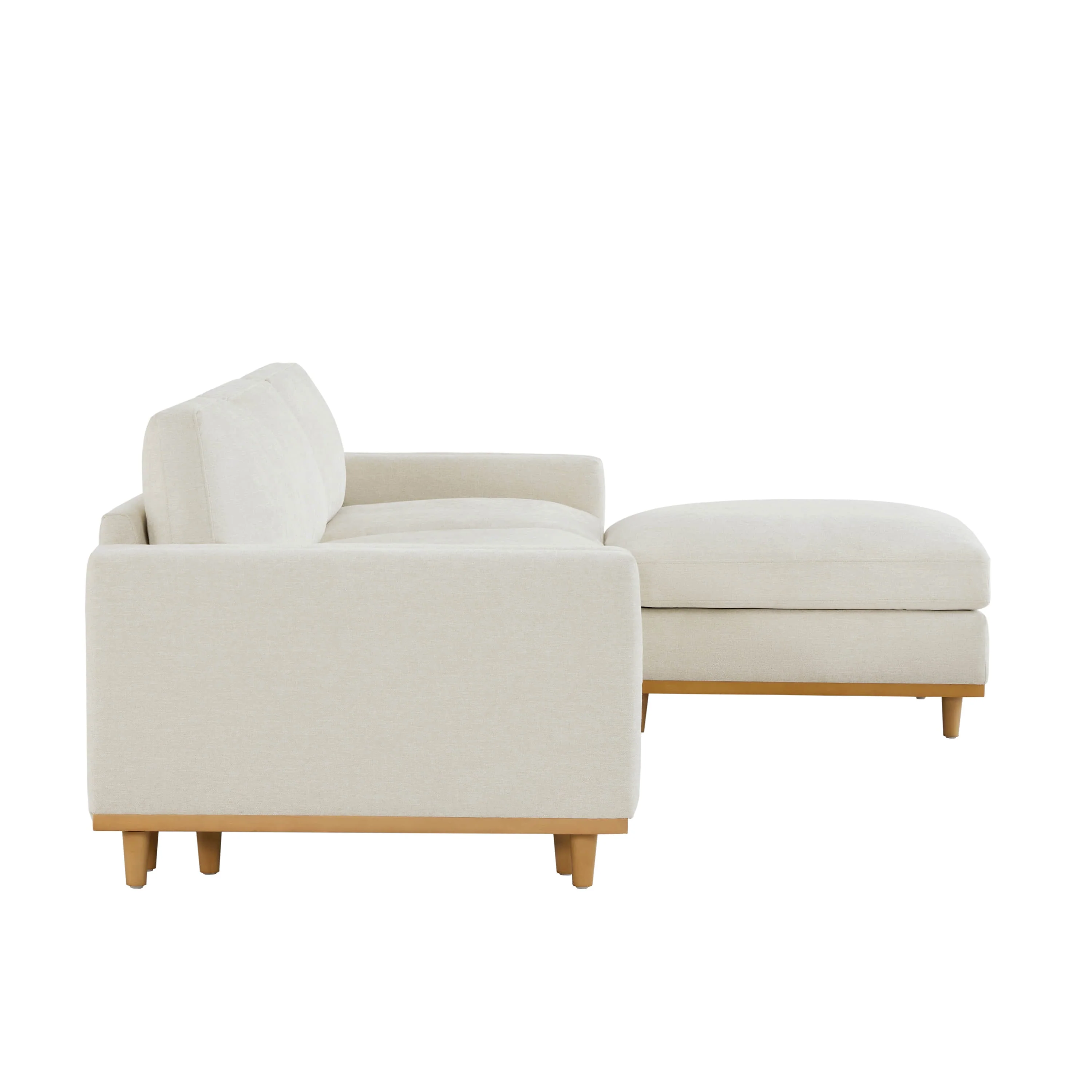 Liam 4-Piece Overstuffed Feather Wood Base Sectional Sofa - Image 14