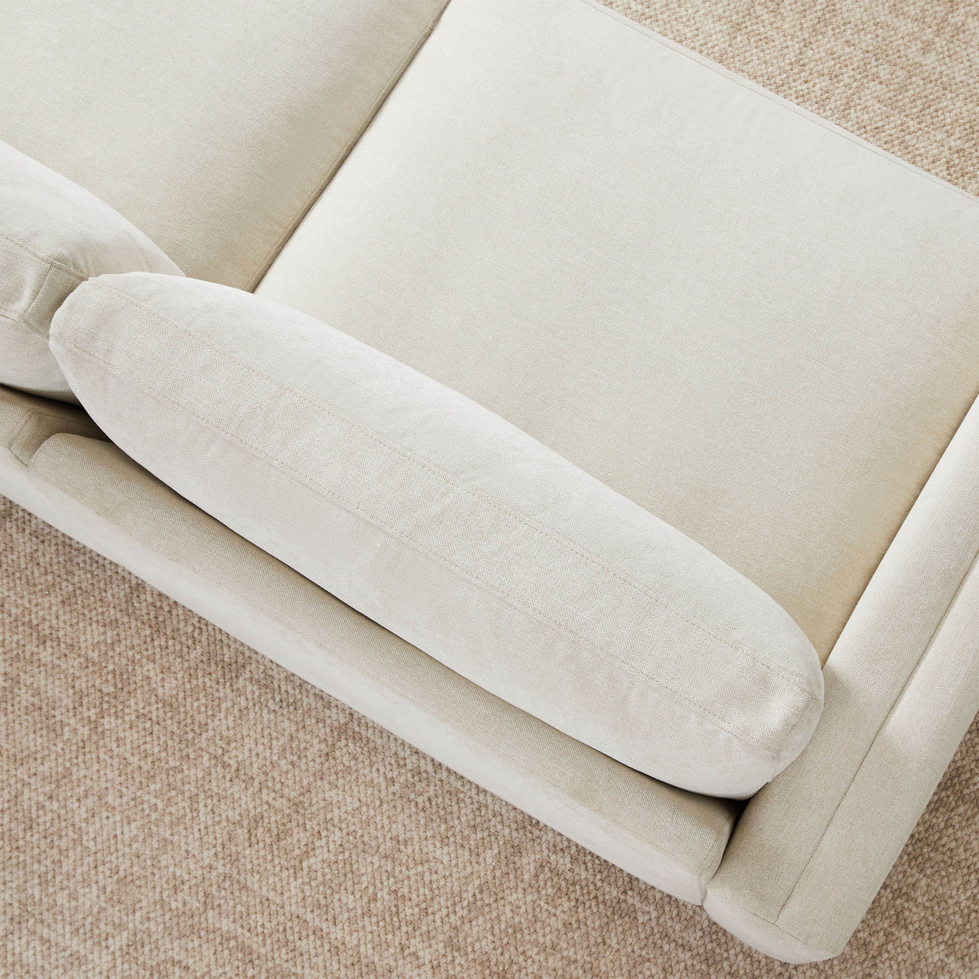 Liam 4-Piece Overstuffed Feather Wood Base Sectional Sofa - Image 9