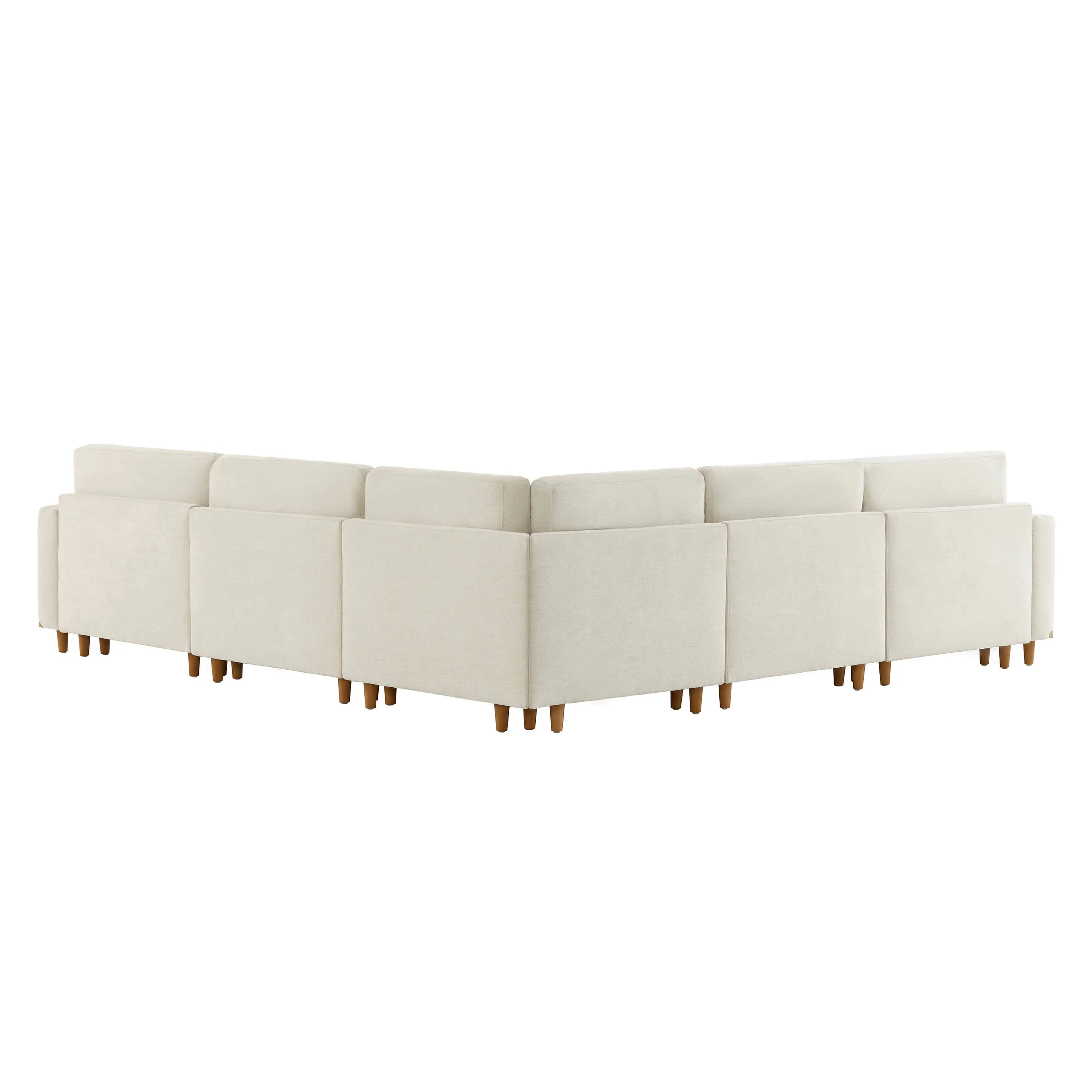 Liam 5-Piece Overstuffed Feather Wood Base Sectional Sofa - Image 24