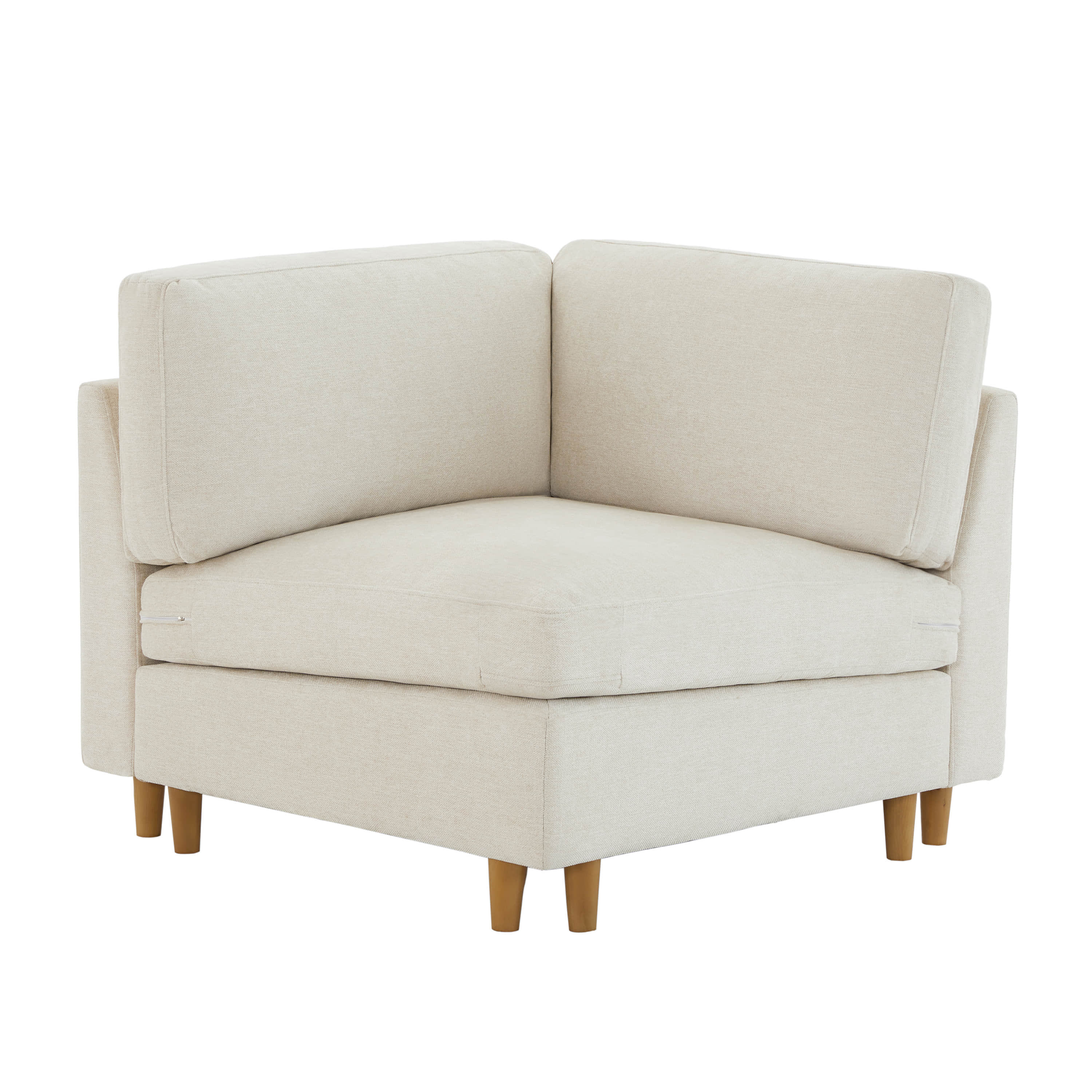 Liam 5-Piece Overstuffed Feather Wood Base Sectional Sofa - Image 27