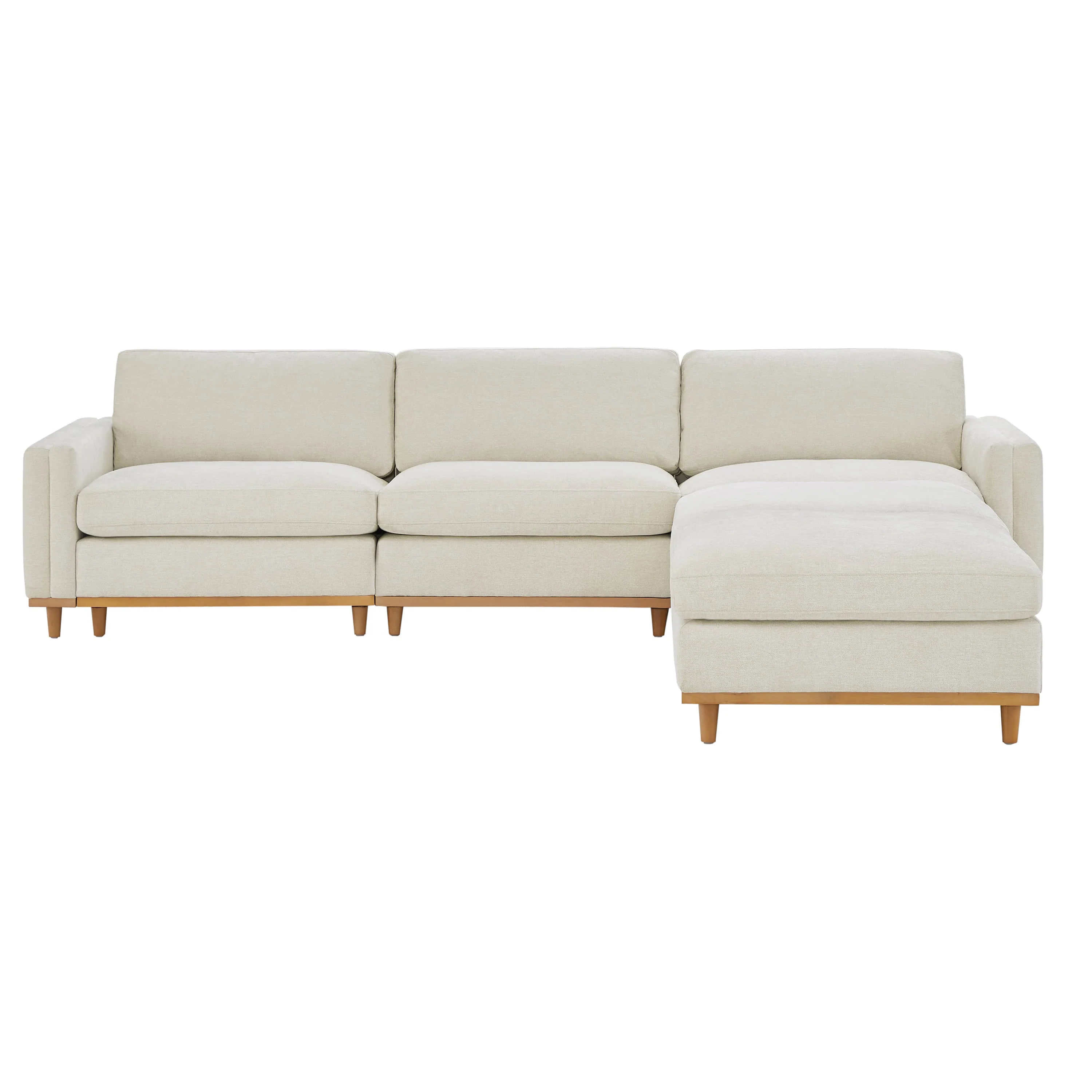 Liam 5-Piece Overstuffed Feather Wood Base Sectional Sofa - Image 30
