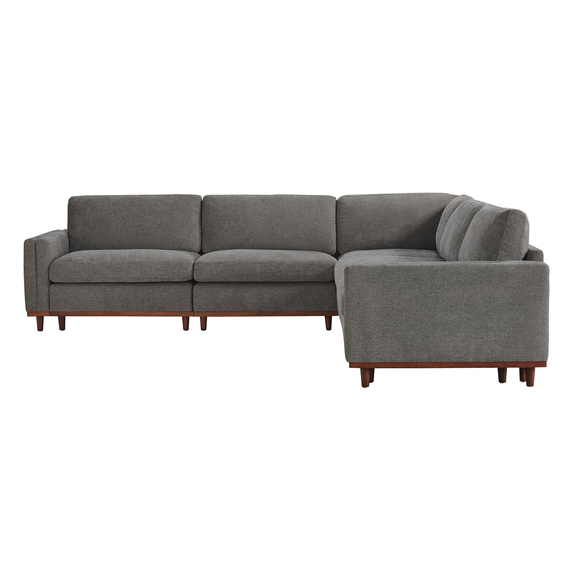 Liam 5-Piece Overstuffed Feather Wood Base Sectional Sofa - Image 55