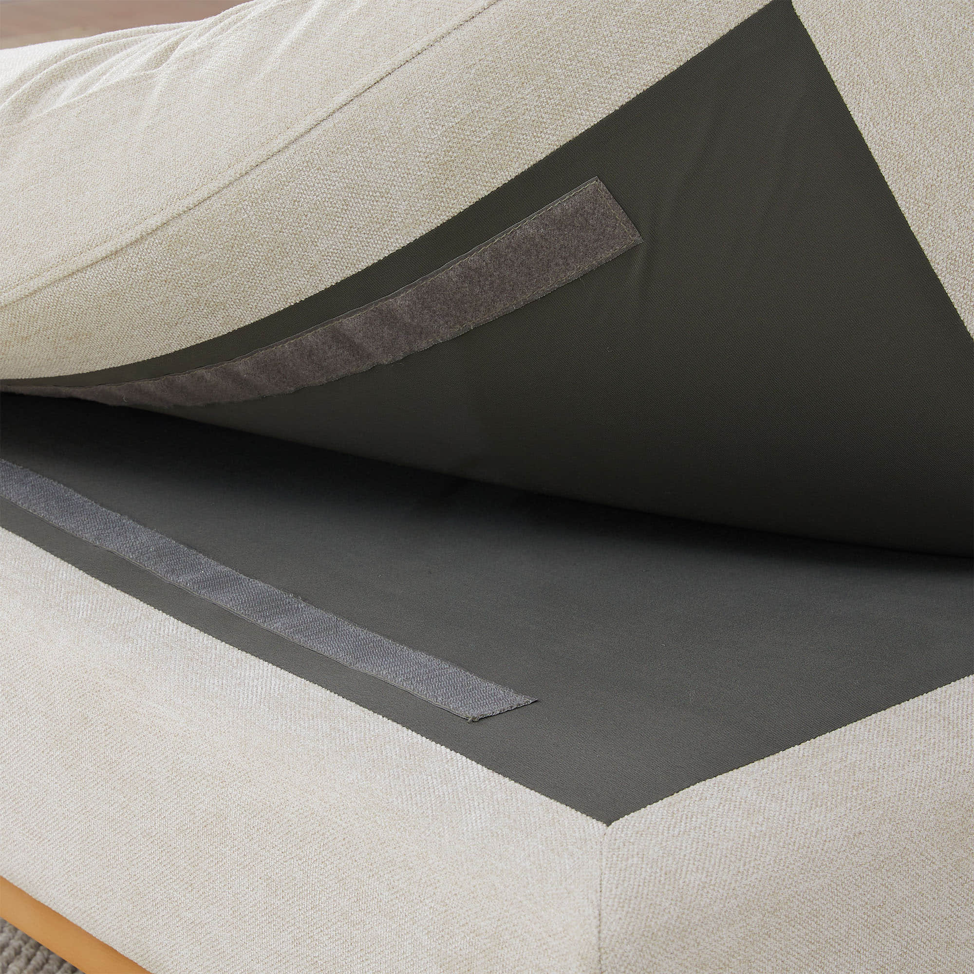 Liam Overstuffed Feather Modular Armless Seat - Image 9