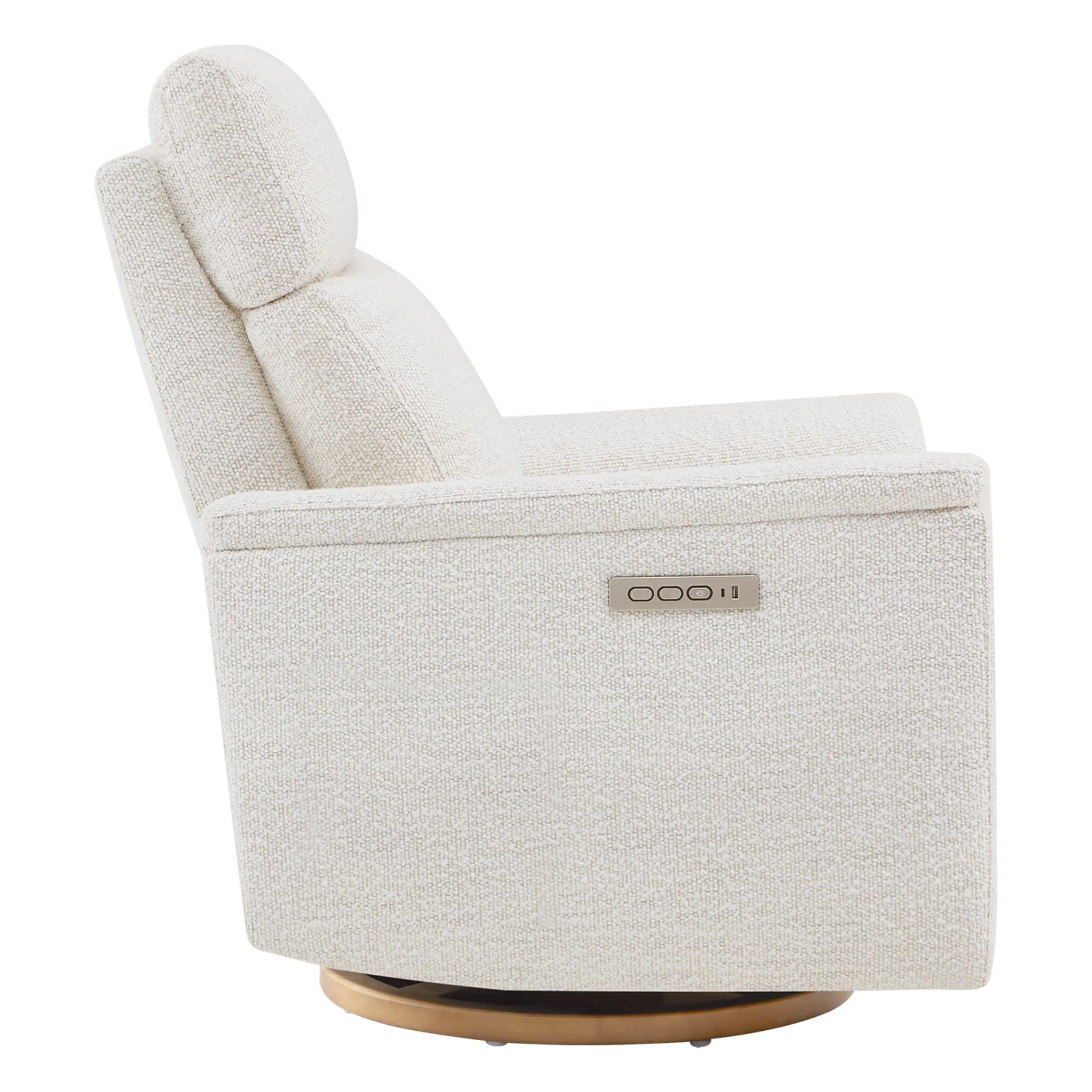 Lulla Power Swivel Nursery Glider Recliner with Power Headrest and Nightlight - Image 19