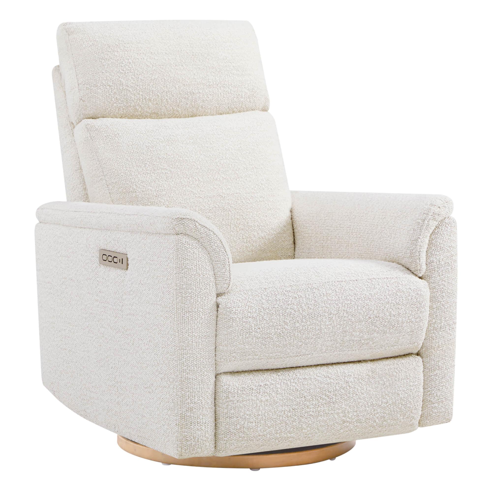 Lulla Power Swivel Nursery Glider Recliner with Power Headrest and Nightlight - Image 23