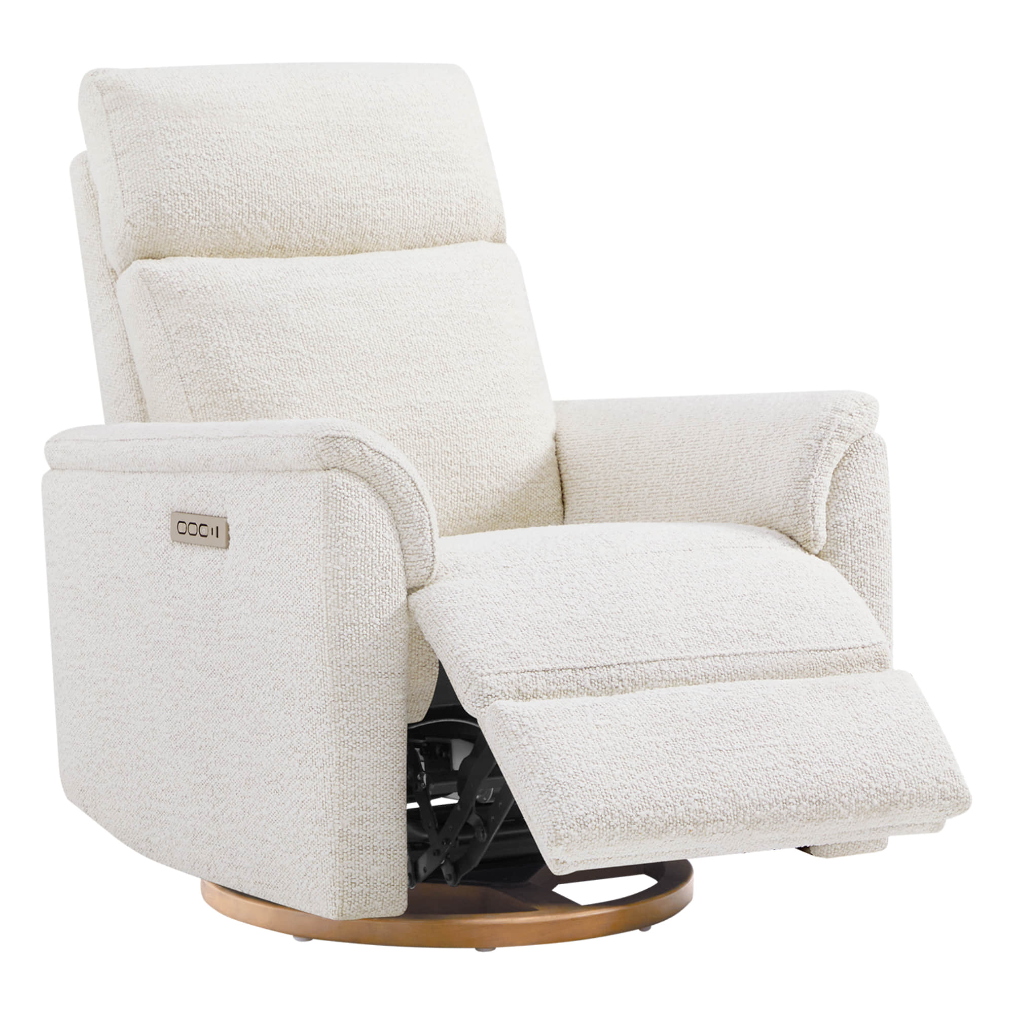 Lulla Power Swivel Nursery Glider Recliner with Power Headrest and Nightlight - Image 24