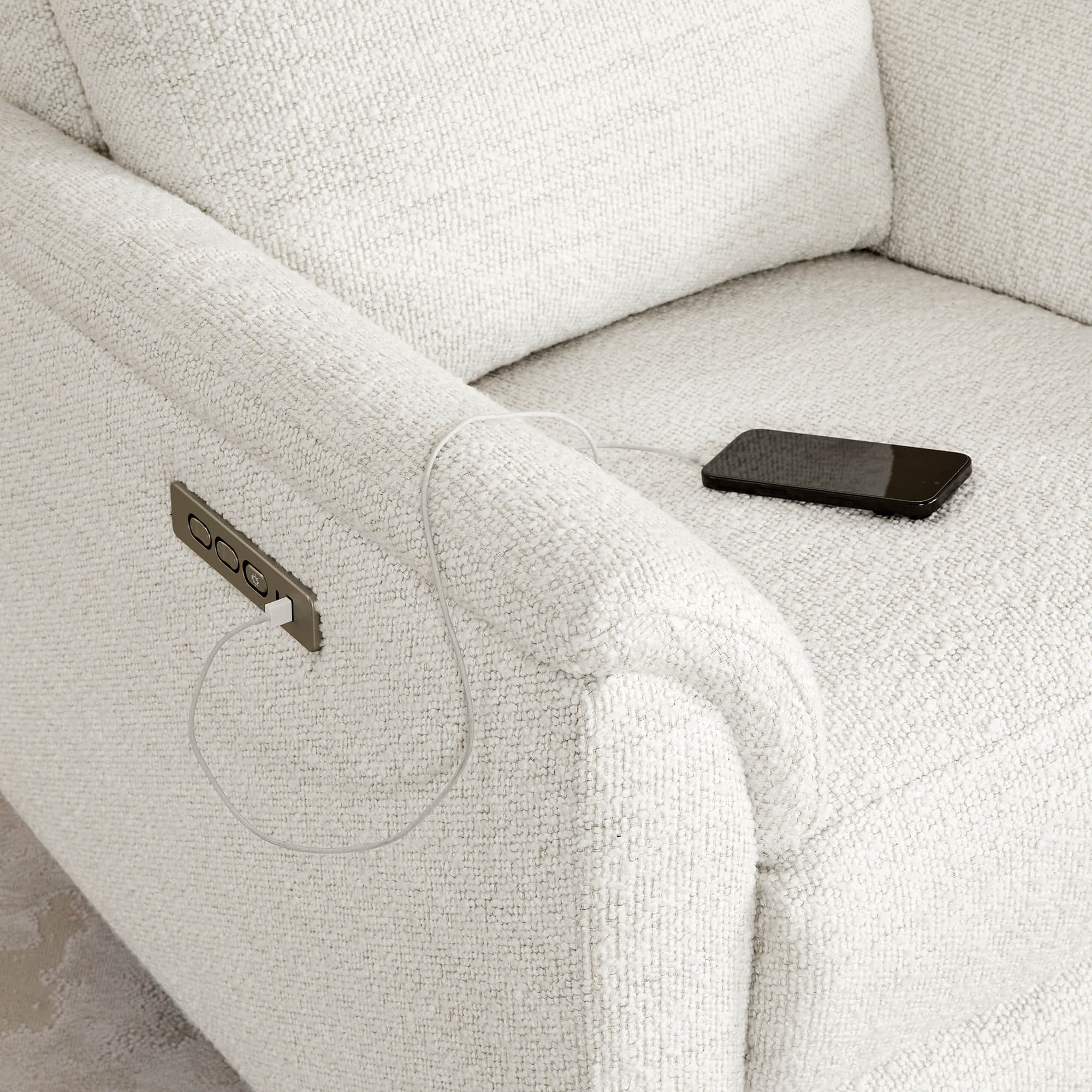 Lulla Power Swivel Nursery Glider Recliner with Power Headrest and Nightlight - Image 36