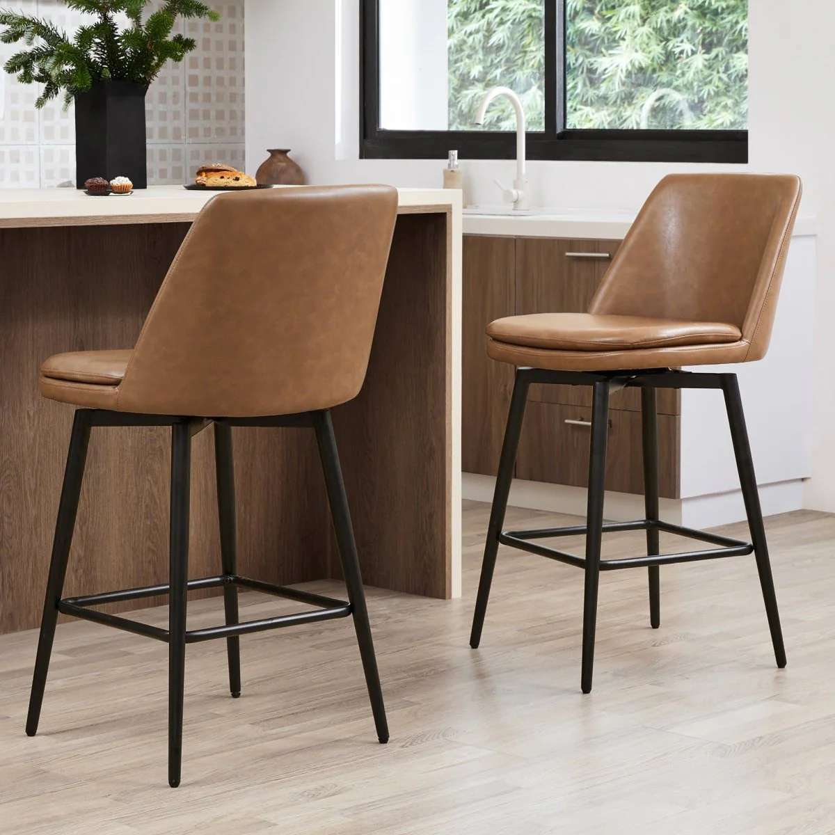 Eli Swivel Bar & Counter Stool - Image 3