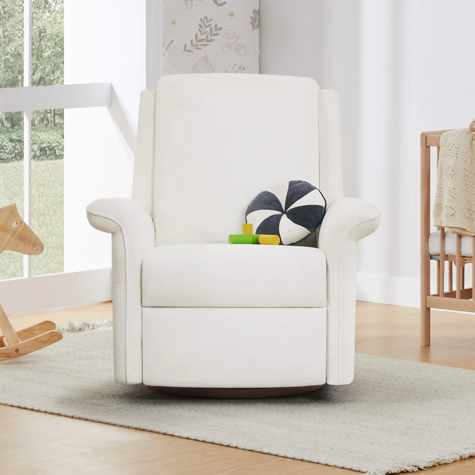 Mila Power Swivel Nursery Glider Recliner - Image 16