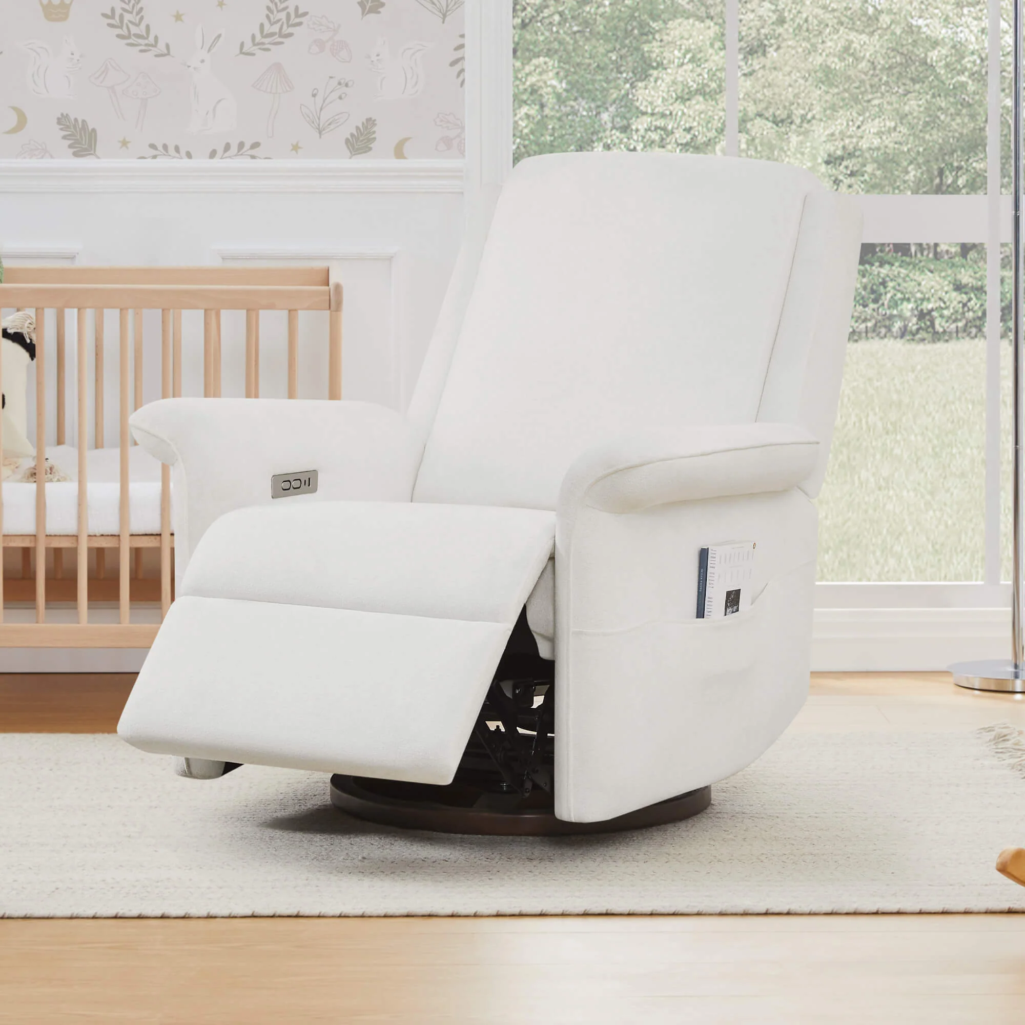 Mila Power Swivel Nursery Glider Recliner - Image 23