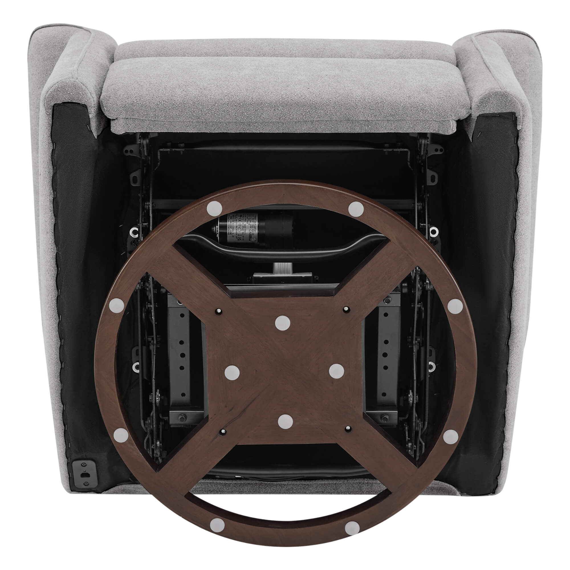 Mila Power Swivel Nursery Glider Recliner - Image 30