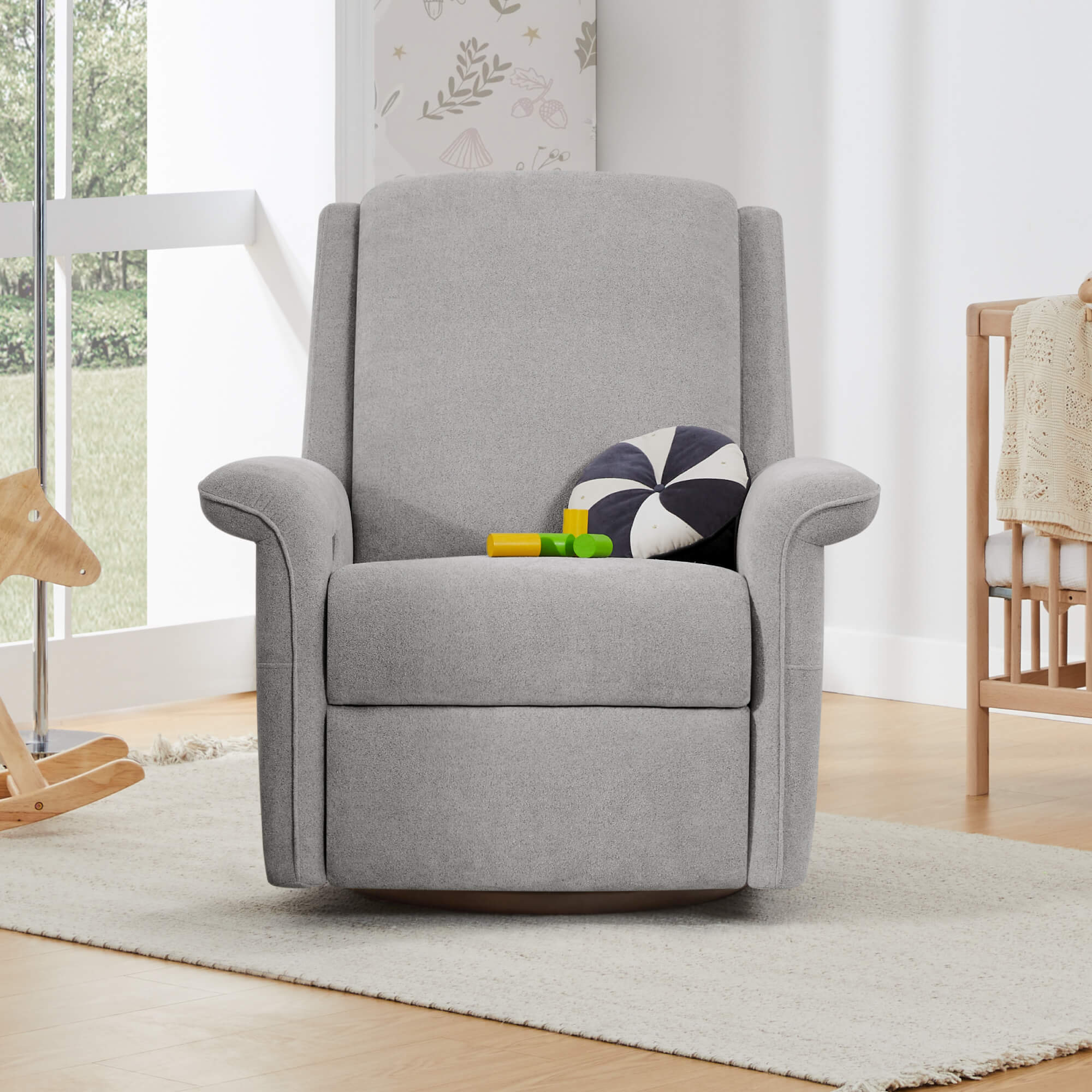 Mila Power Swivel Nursery Glider Recliner - Image 31