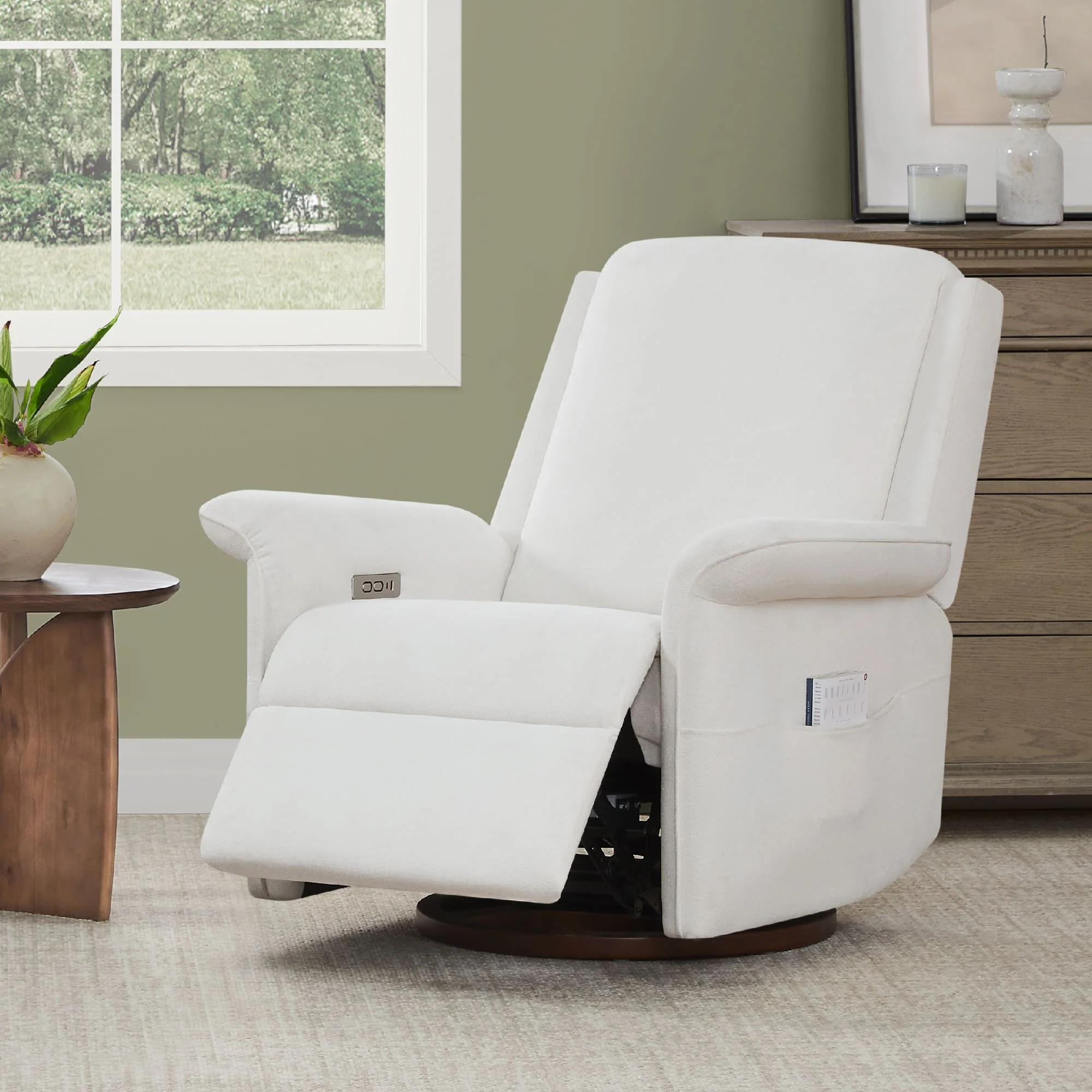 Mila Power Swivel Nursery Glider Recliner - Image 42