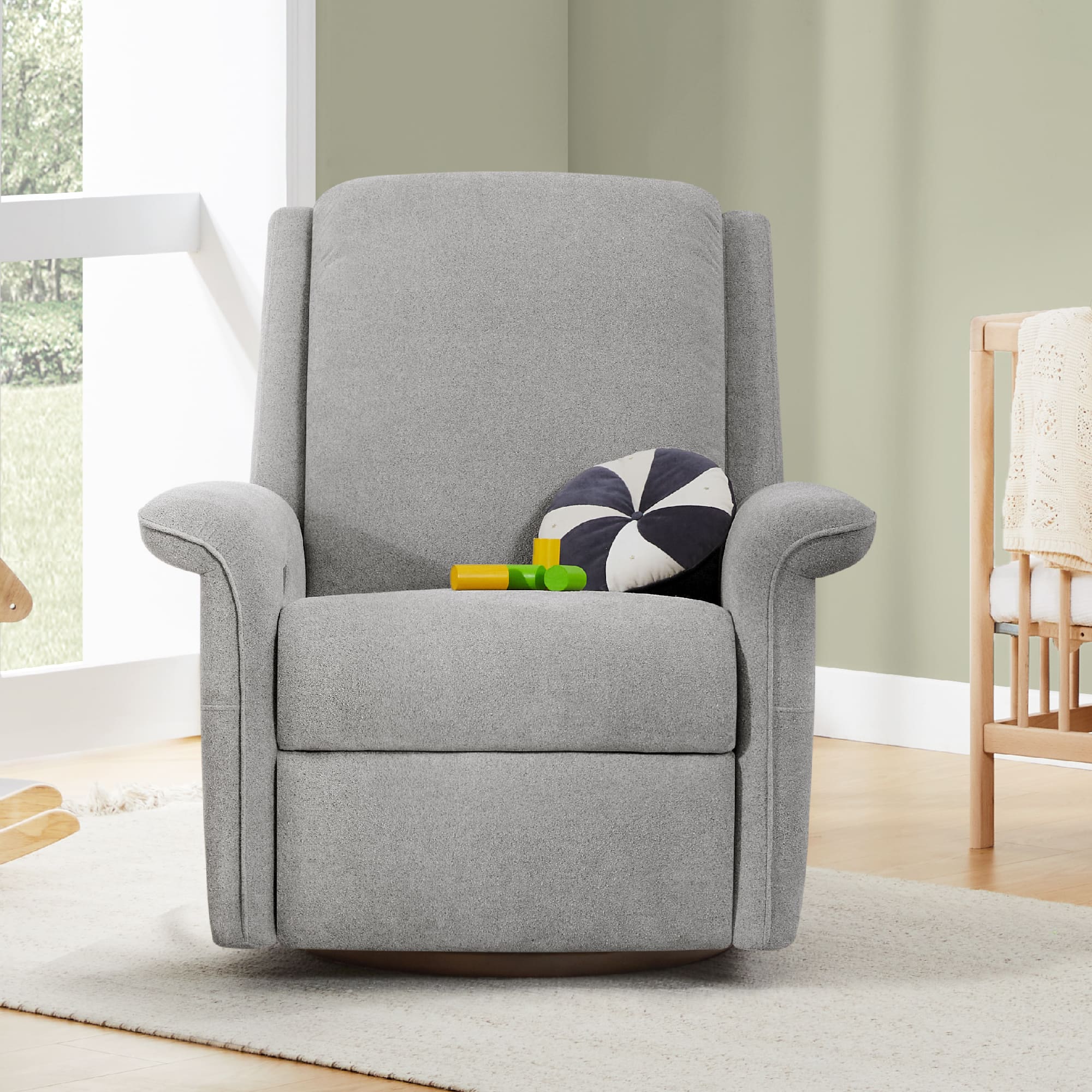 Mila Power Swivel Nursery Glider Recliner - Image 44